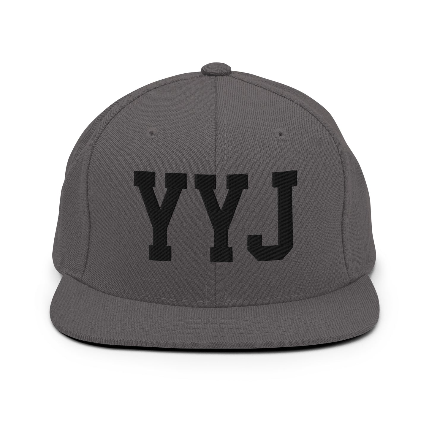 College-Style Classic Snapback Hat • Black • YYJ Victoria • YHM Designs - Image 15