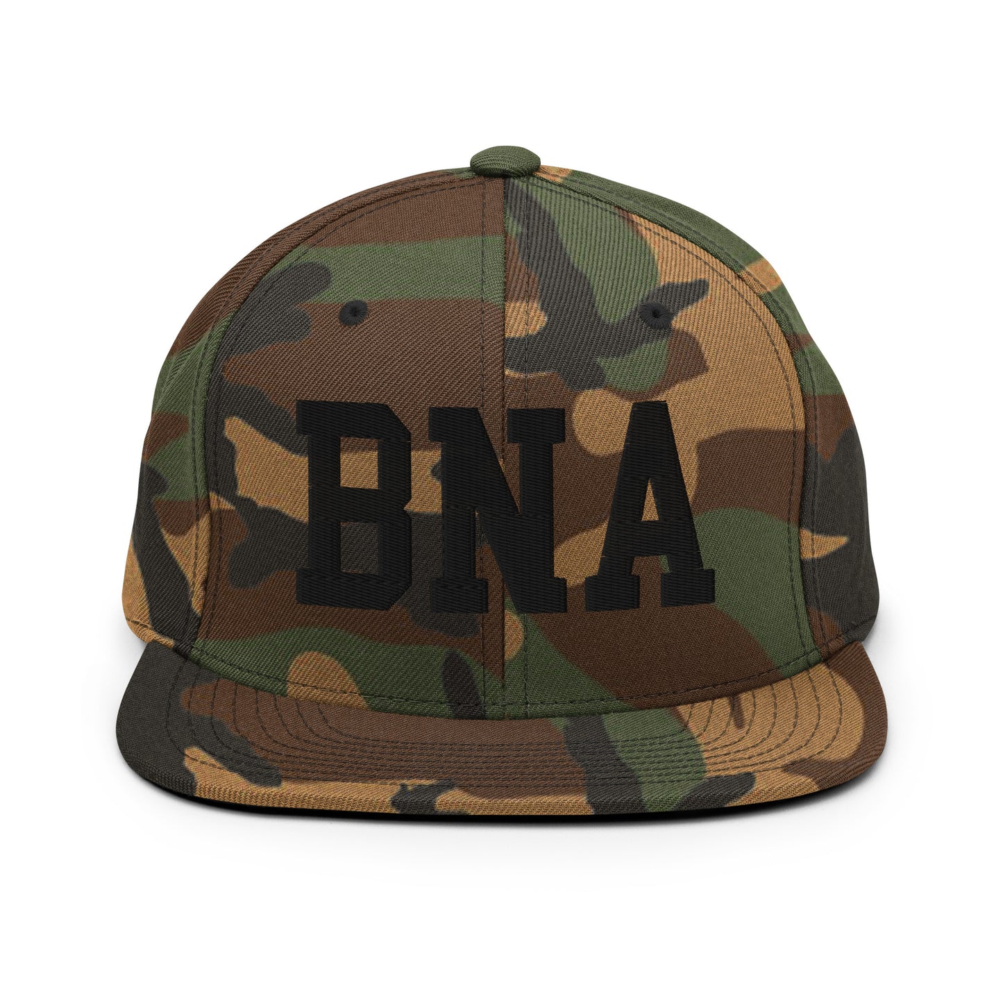 College-Style Classic Snapback Hat • Black • BNA Nashville Souvenir • YHM Designs - Image 11