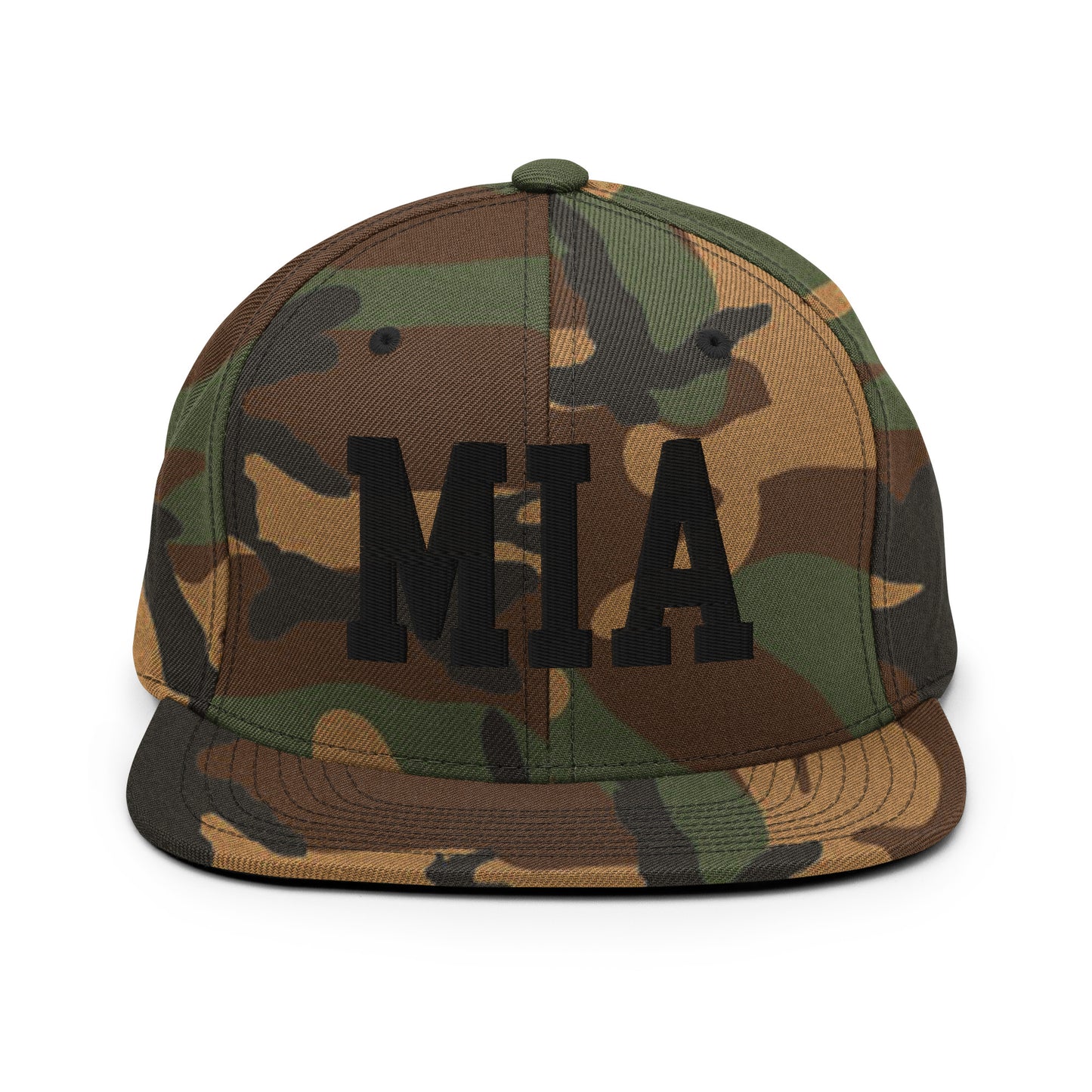 College-Style Classic Snapback Hat • Black • MIA Miami • YHM Designs - Image 11