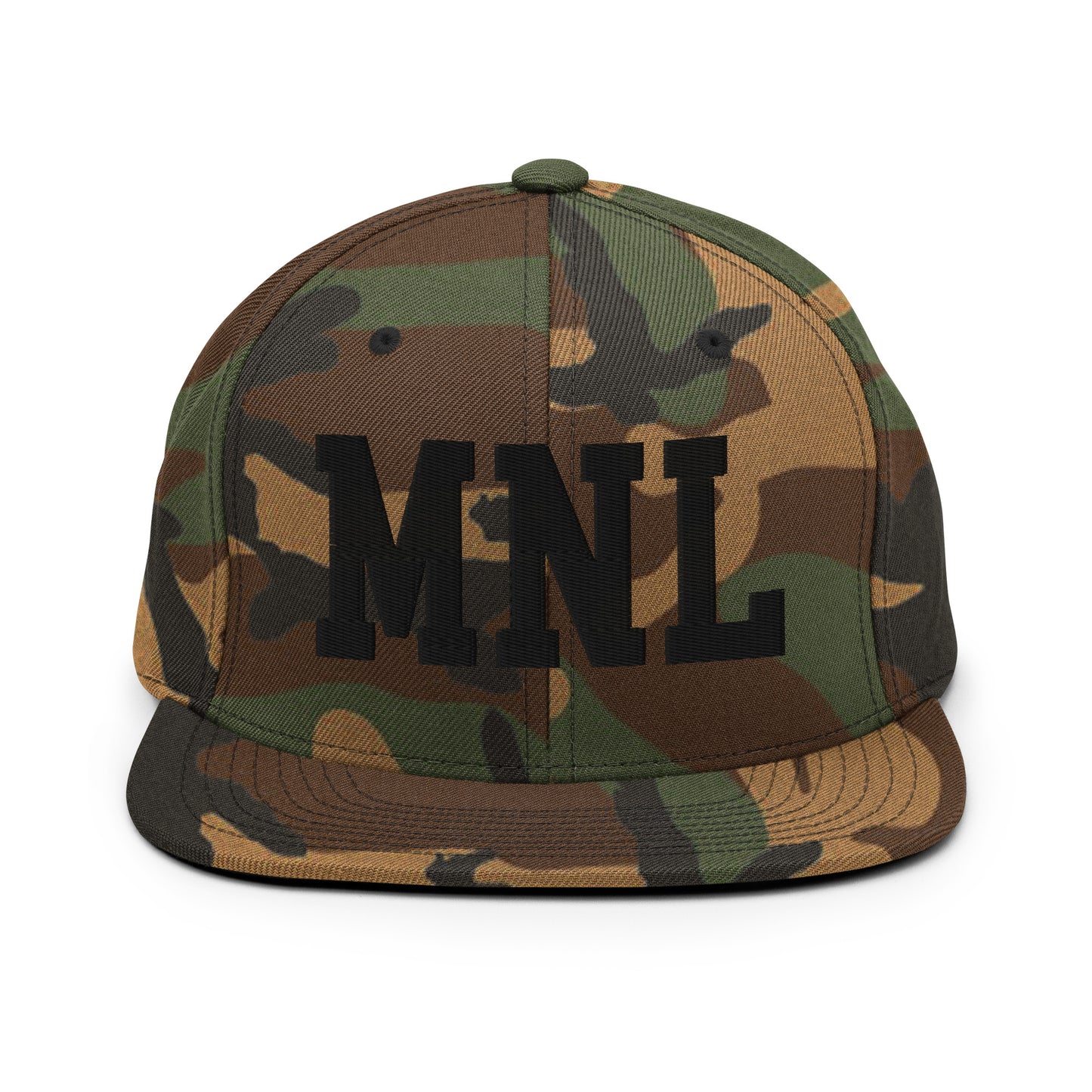 College-Style Classic Snapback Hat • Black • MNL Manila • YHM Designs - Image 11