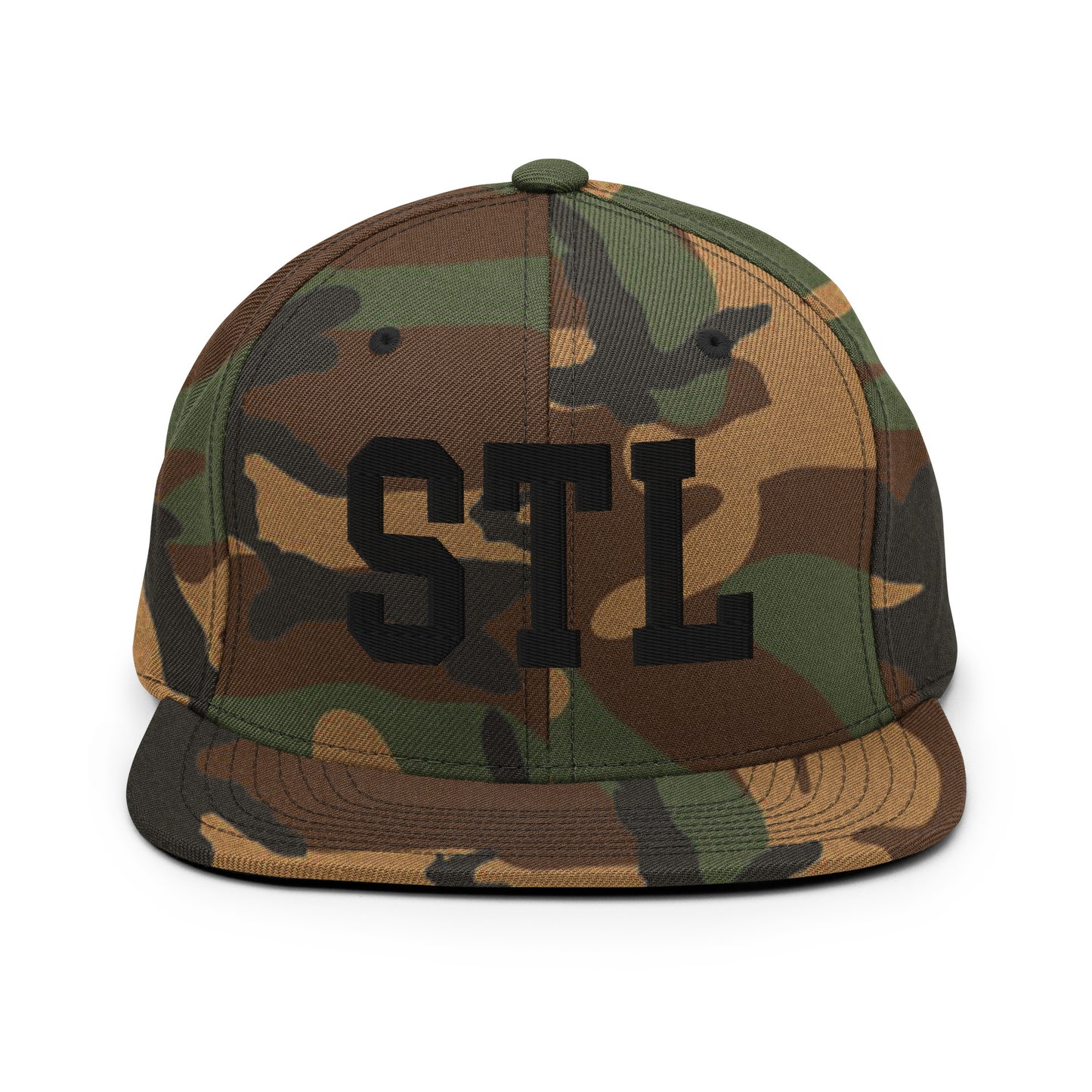 College-Style Classic Snapback Hat • Black • STL St. Louis • YHM Designs - Image 11