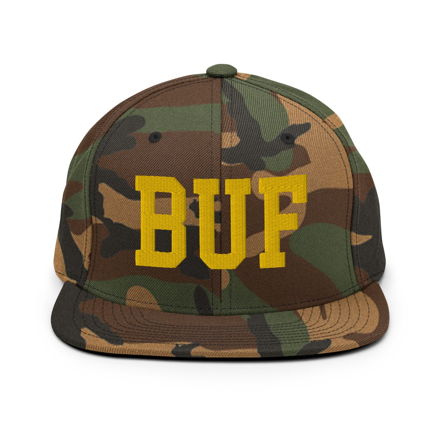 College-Style Classic Snapback Hat • Gold • BUF Buffalo • YHM Designs - Image 22