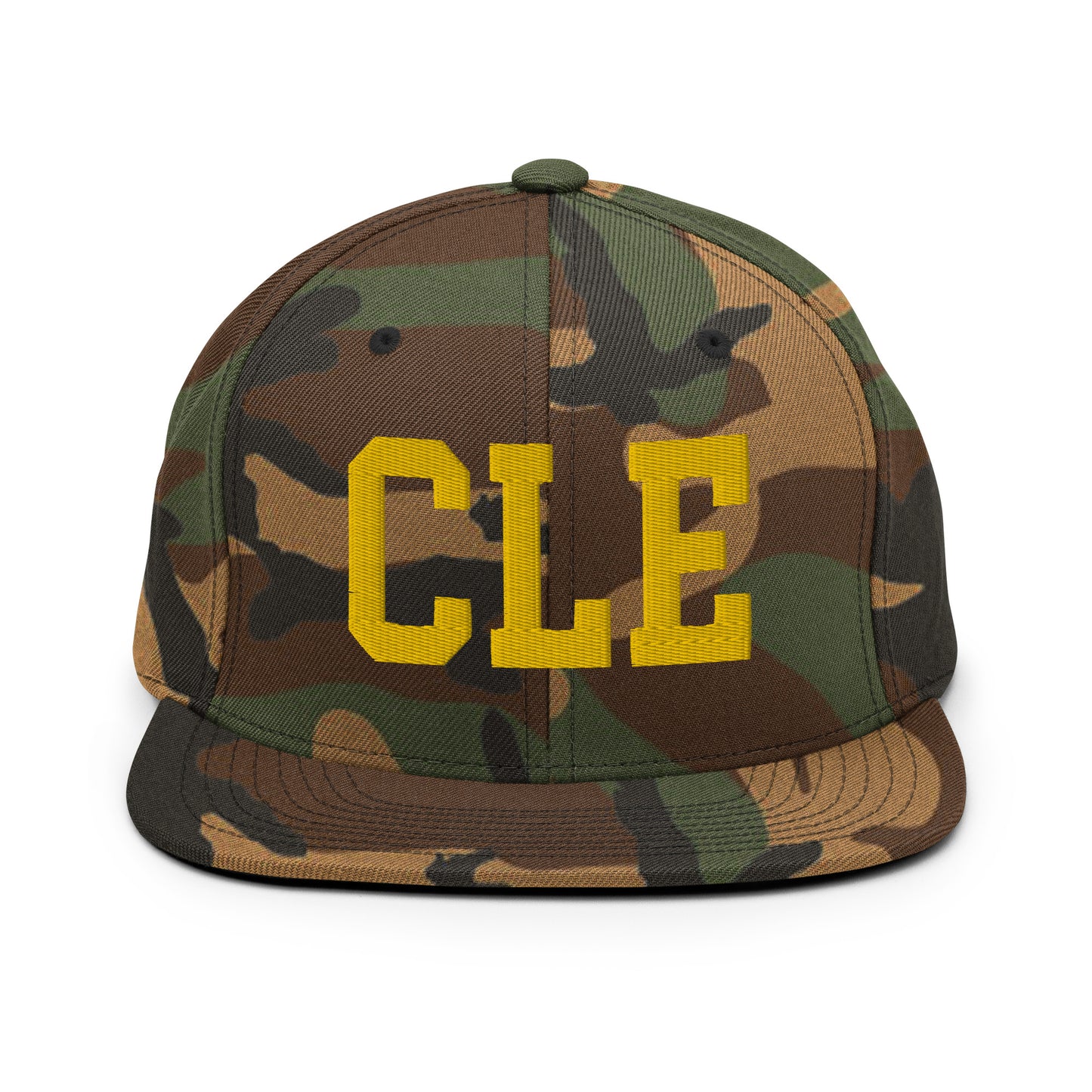 College-Style Classic Snapback Hat • Gold • CLE Cleveland Souvenir • YHM Designs - Image 22