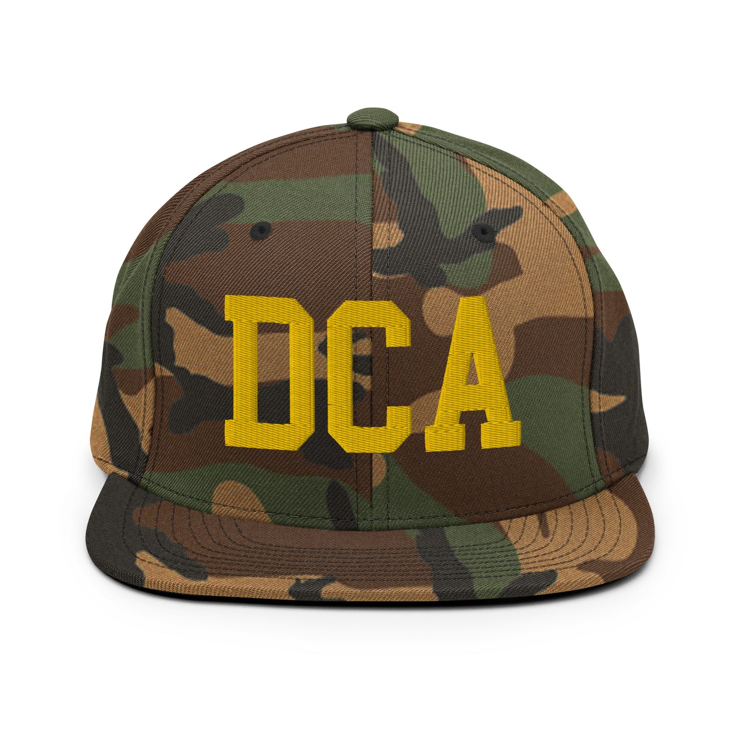 College-Style Classic Snapback Hat • Gold • DCA Washington • YHM Designs - Image 22
