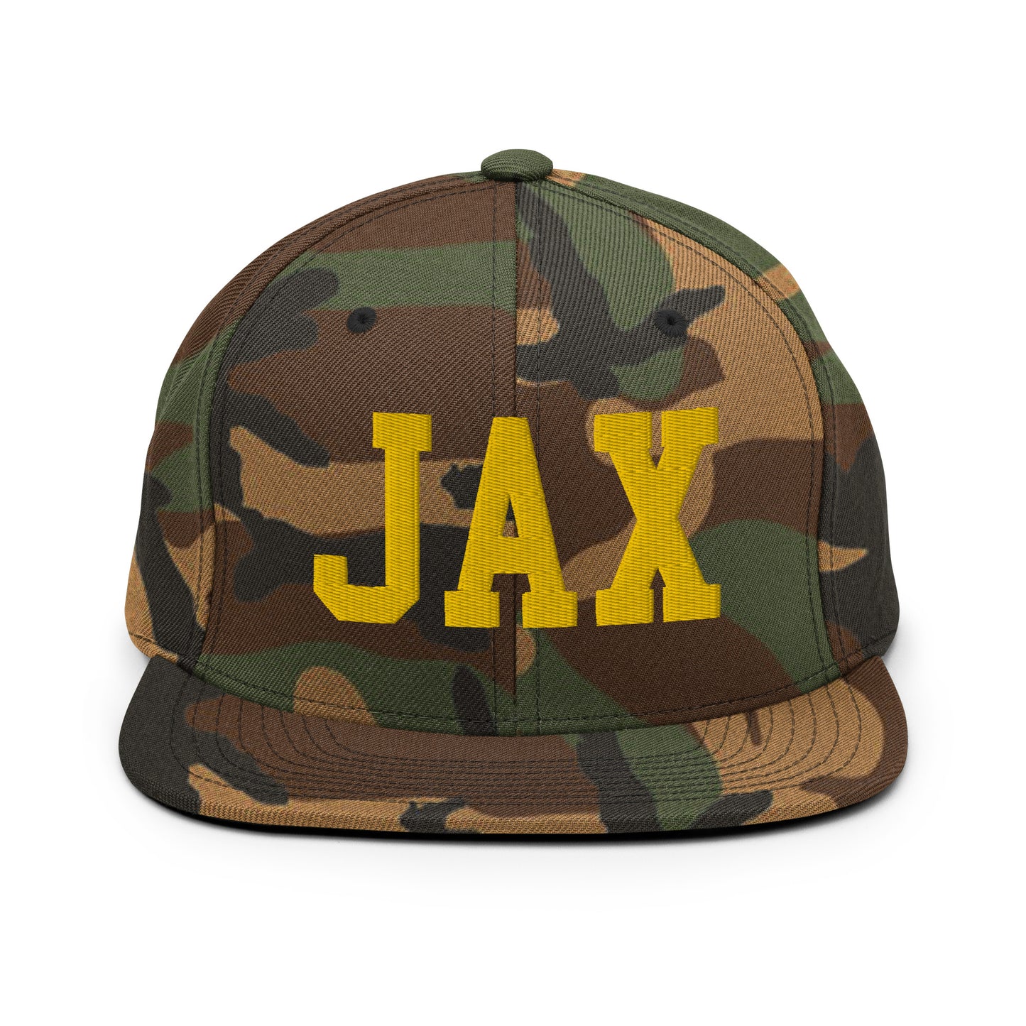 College-Style Classic Snapback Hat • Gold • JAX Jacksonville • YHM Designs - Image 22
