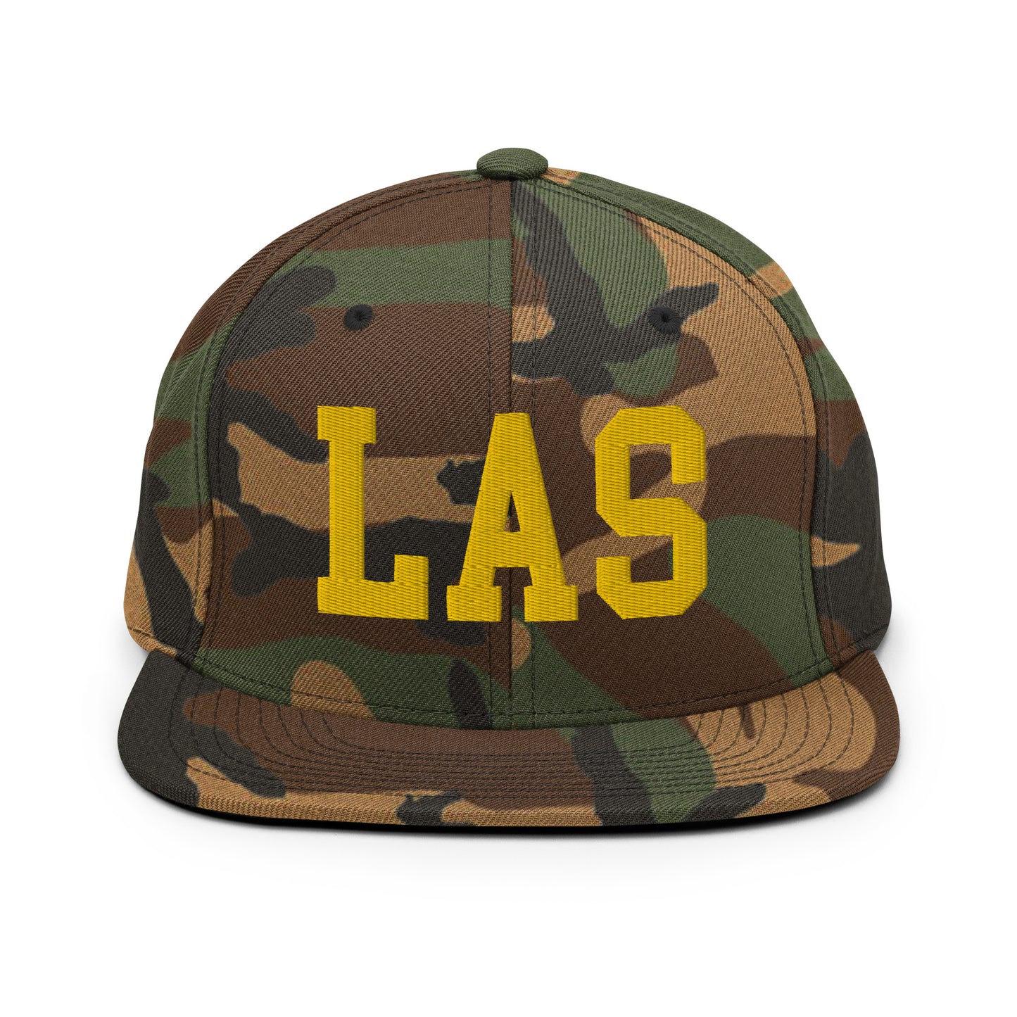 College-Style Classic Snapback Hat • Gold • LAS Las Vegas • YHM Designs - Image 22