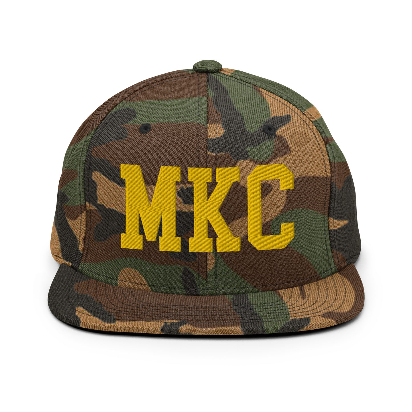College-Style Classic Snapback Hat • Gold • MKC Kansas City • YHM Designs - Image 22