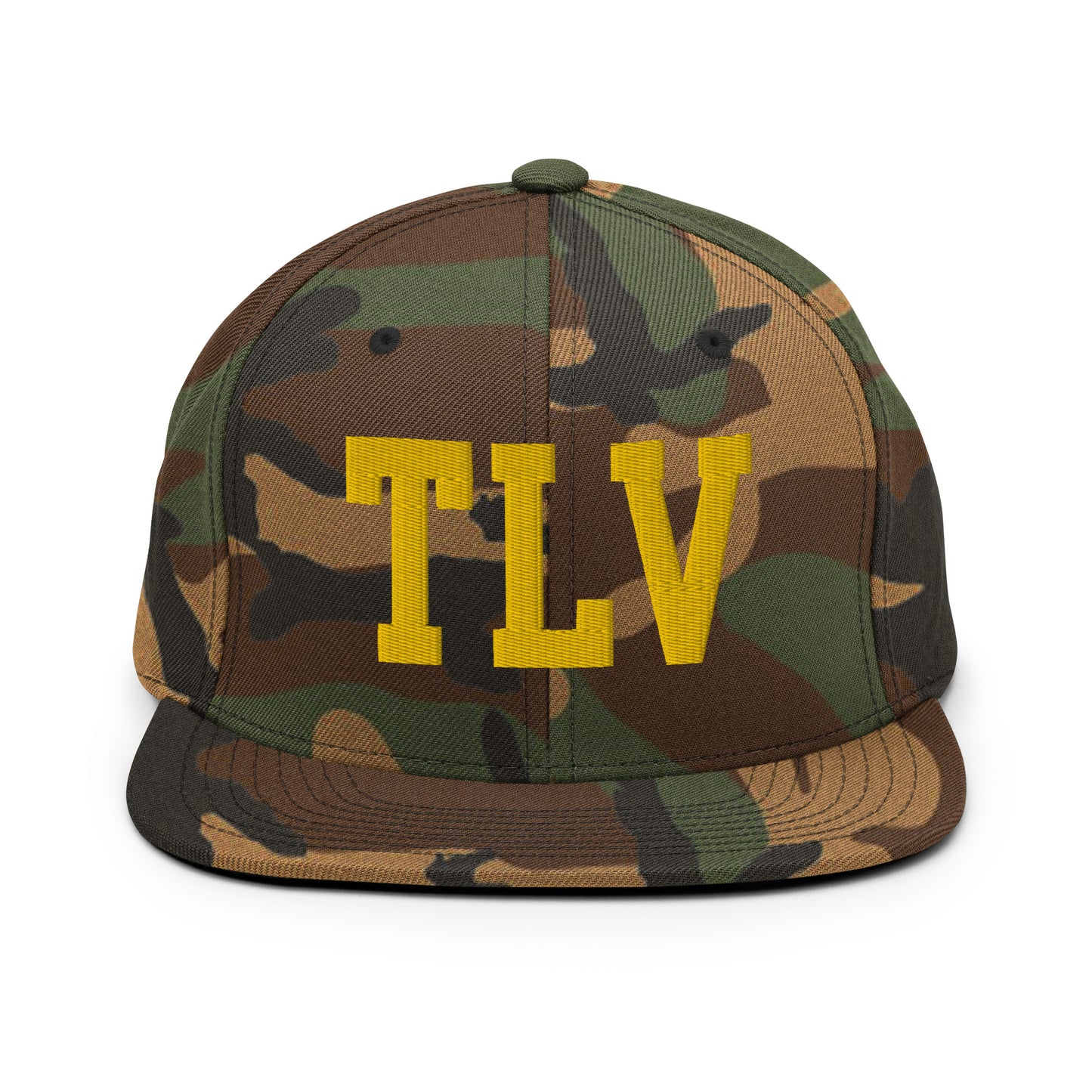 College-Style Classic Snapback Hat • Gold • TLV Tel Aviv • YHM Designs - Image 22