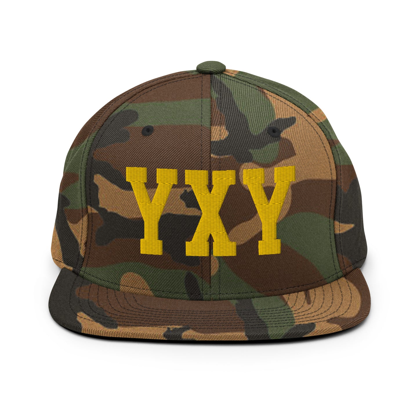 College-Style Classic Snapback Hat • Gold • YXY Whitehorse • YHM Designs - Image 22