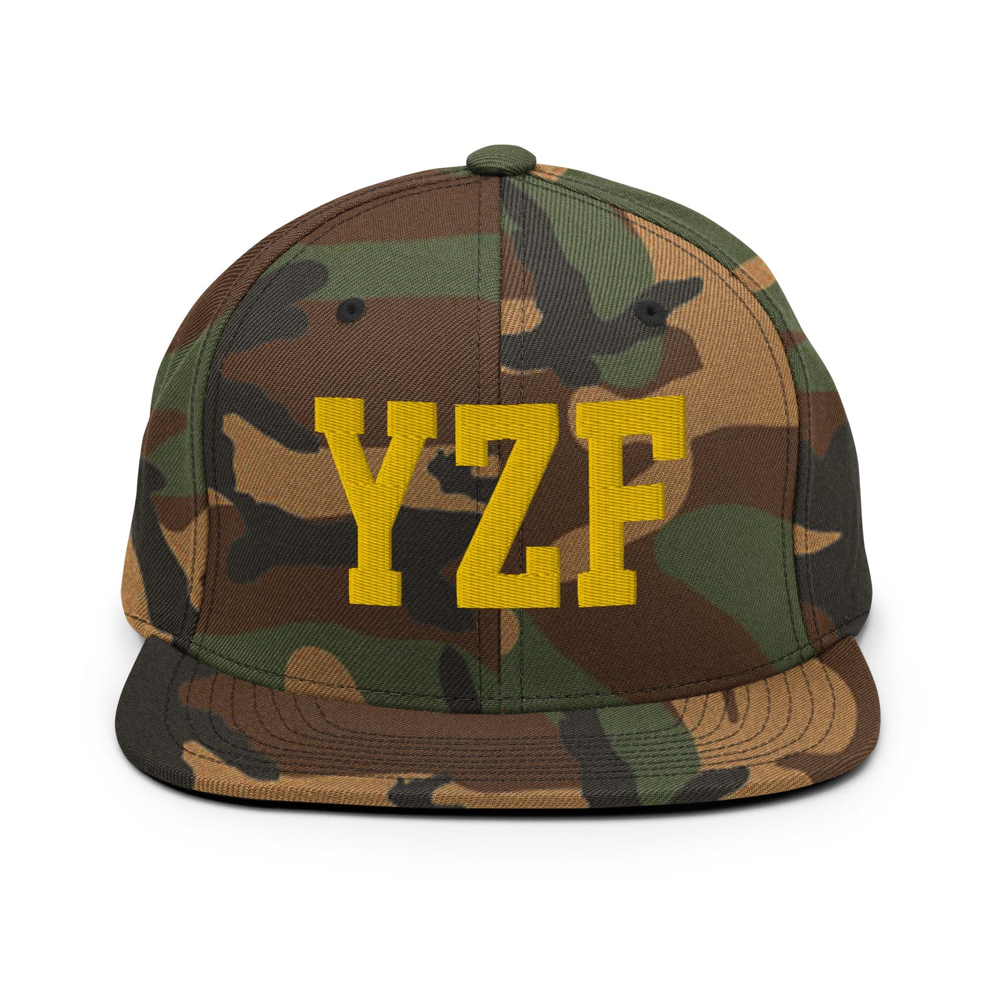College-Style Classic Snapback Hat • Gold • YZF Yellowknife Souvenir • YHM Designs - Image 22