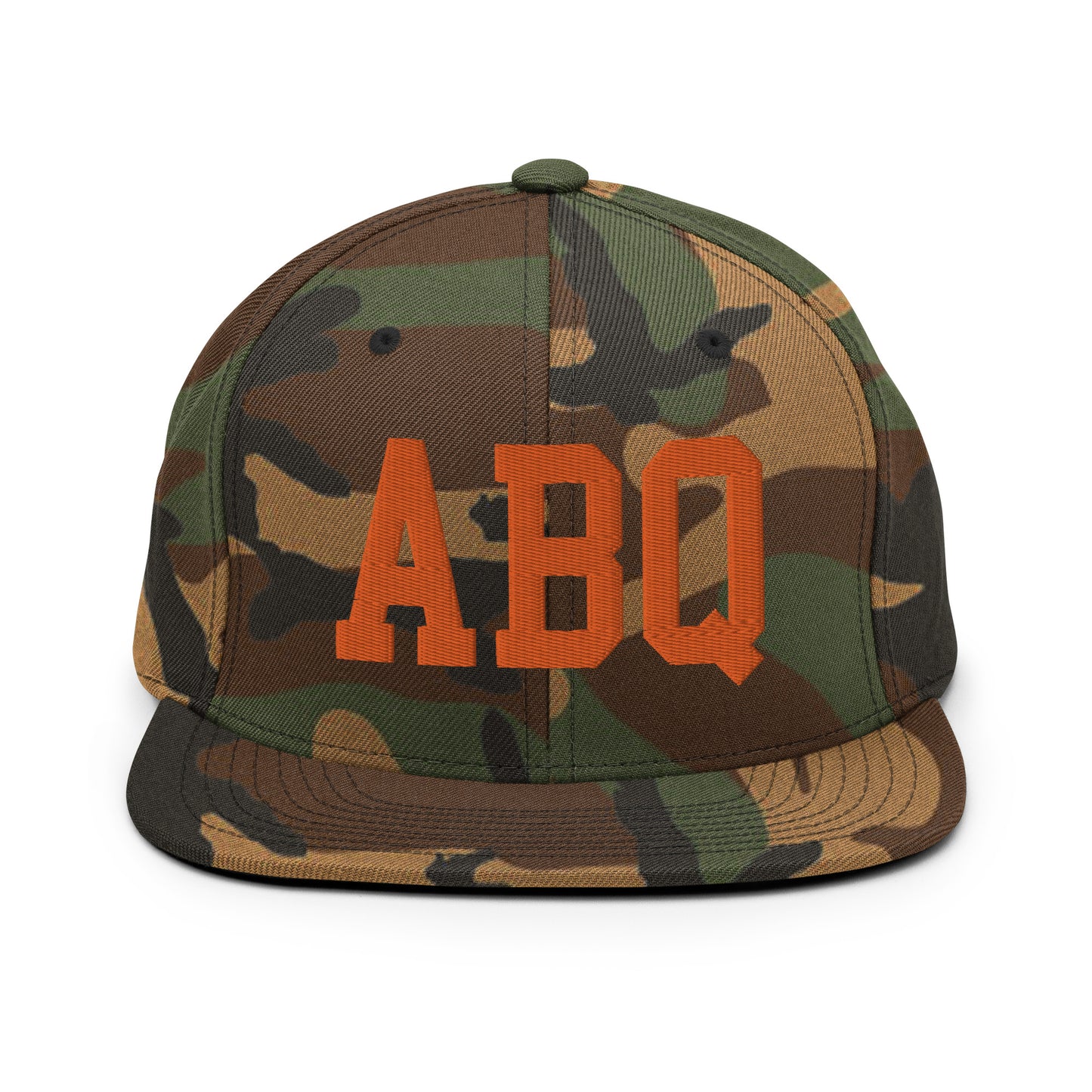 College-Style Classic Snapback Hat • Orange • ABQ Albuquerque • YHM Designs - Image 30