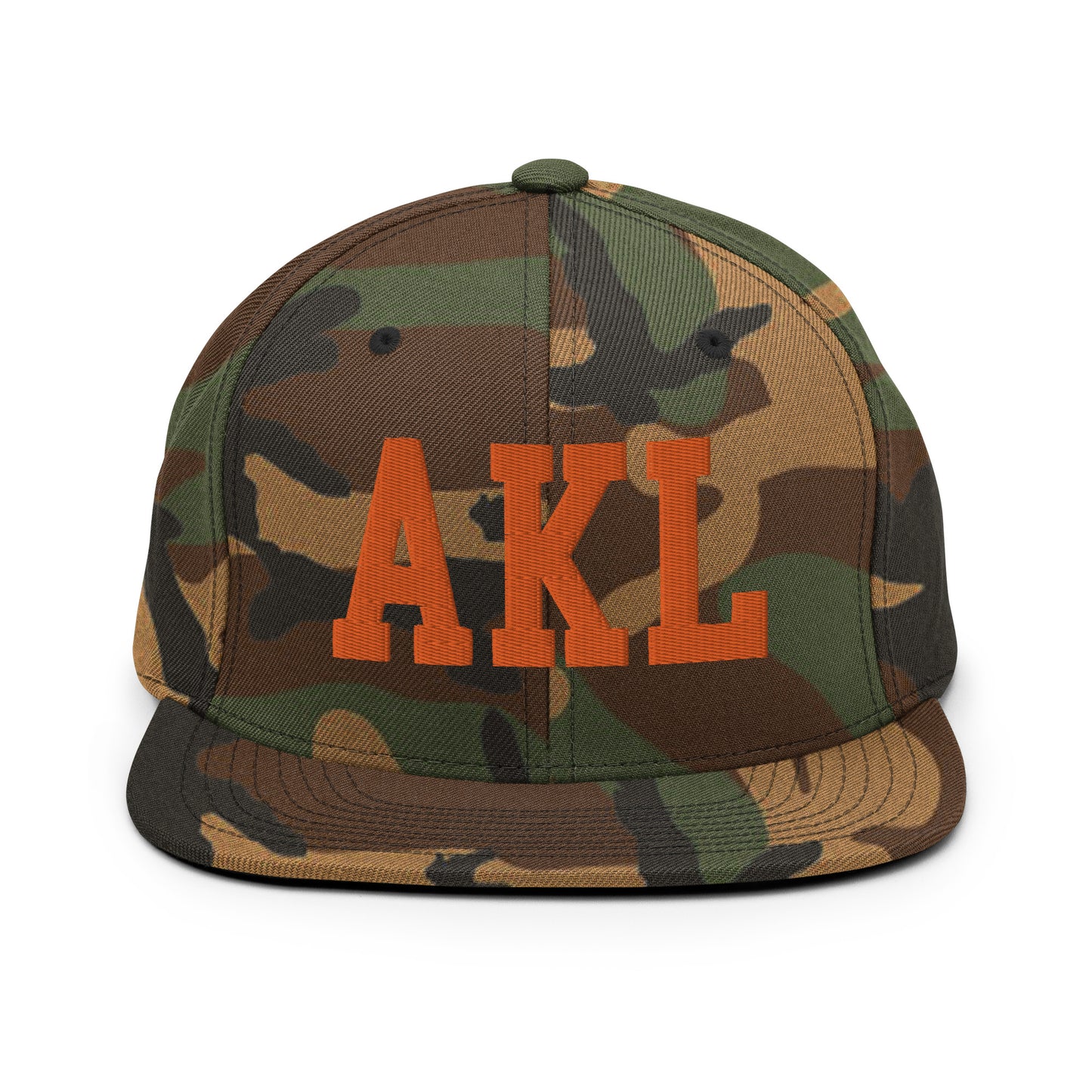 College-Style Classic Snapback Hat • Orange • AKL Auckland • YHM Designs - Image 30