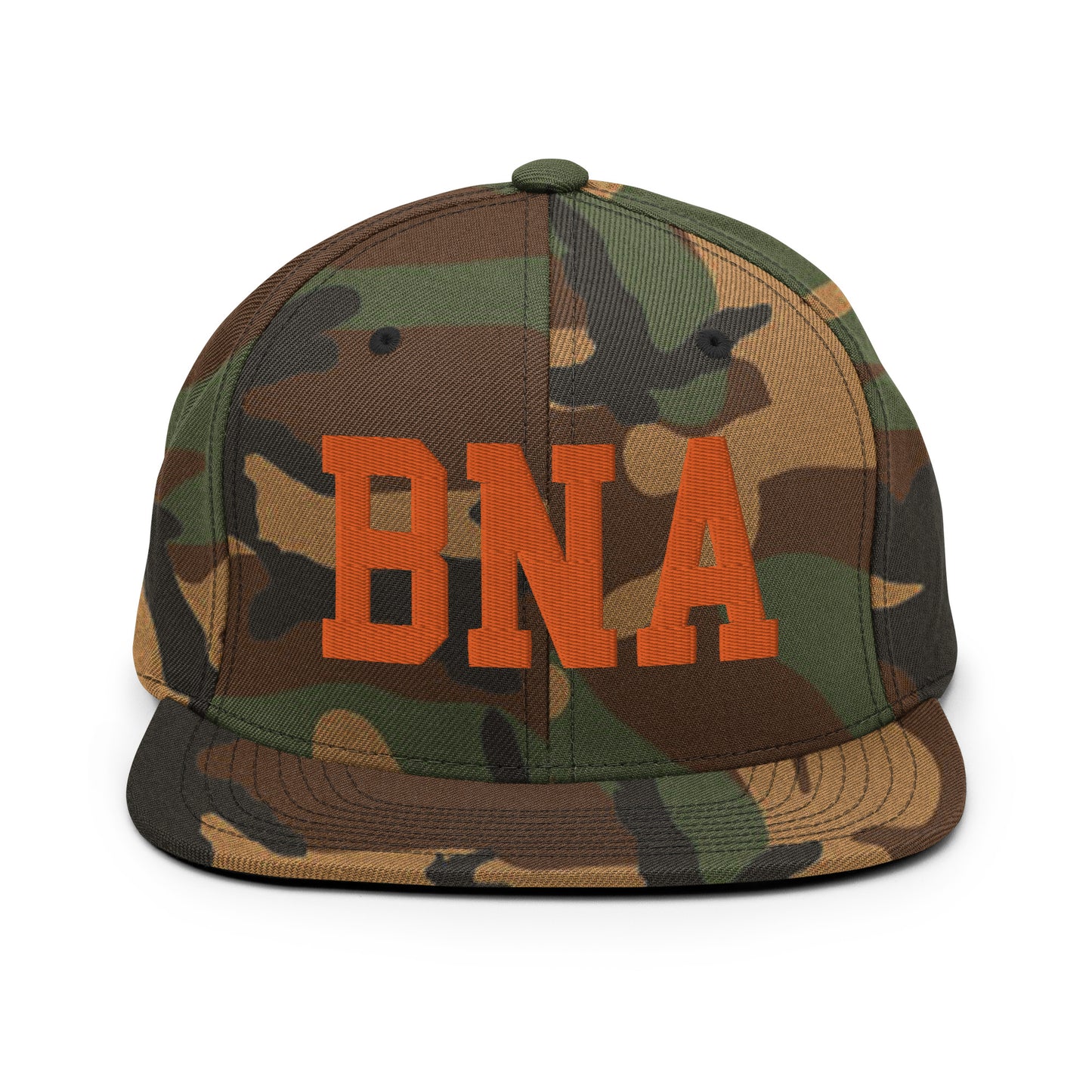College-Style Classic Snapback Hat • Orange • BNA Nashville • YHM Designs - Image 30