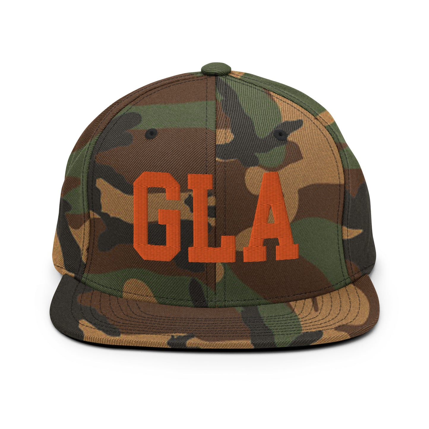 College-Style Classic Snapback Hat • Orange • GLA Glasgow • YHM Designs - Image 30