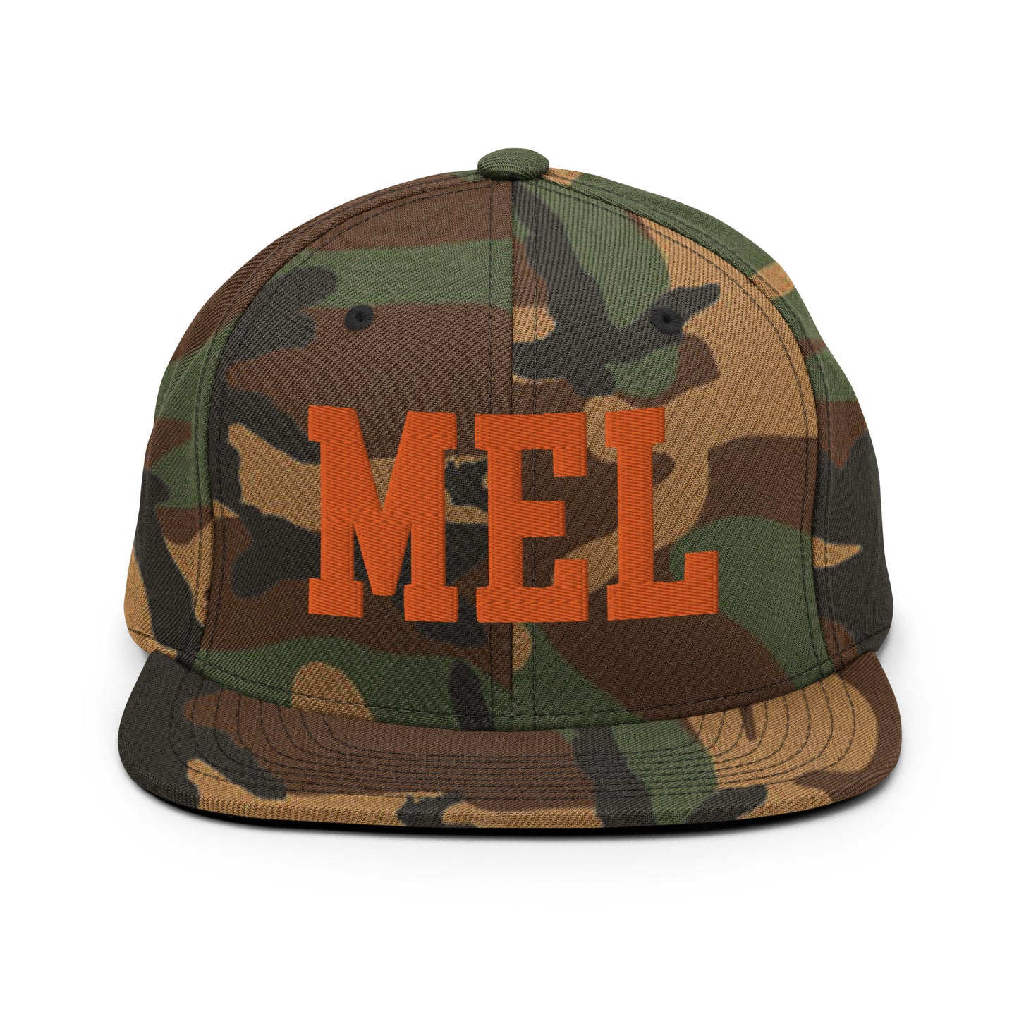 College-Style Classic Snapback Hat • Orange • MEL Melbourne • YHM Designs - Image 30
