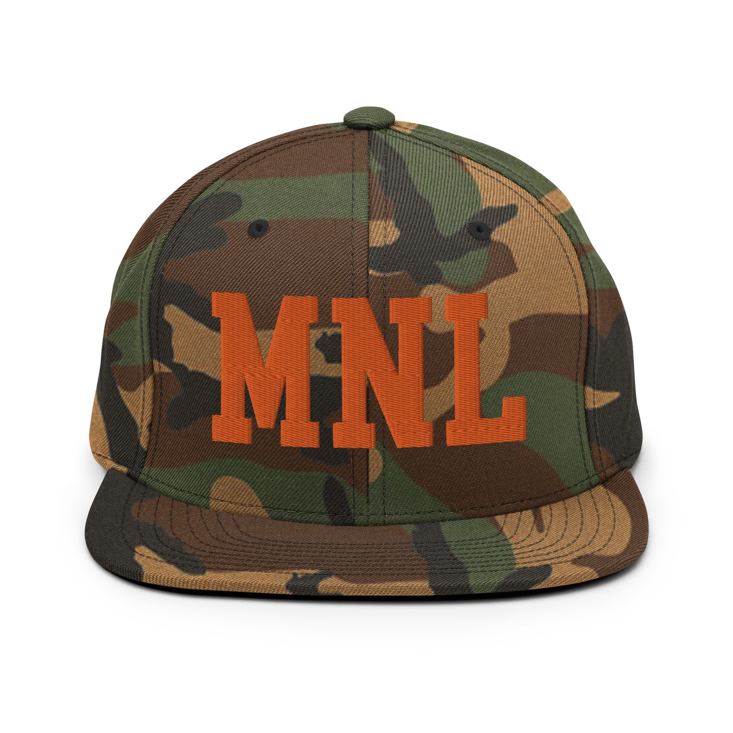 College-Style Classic Snapback Hat • Orange • MNL Manila • YHM Designs - Image 30