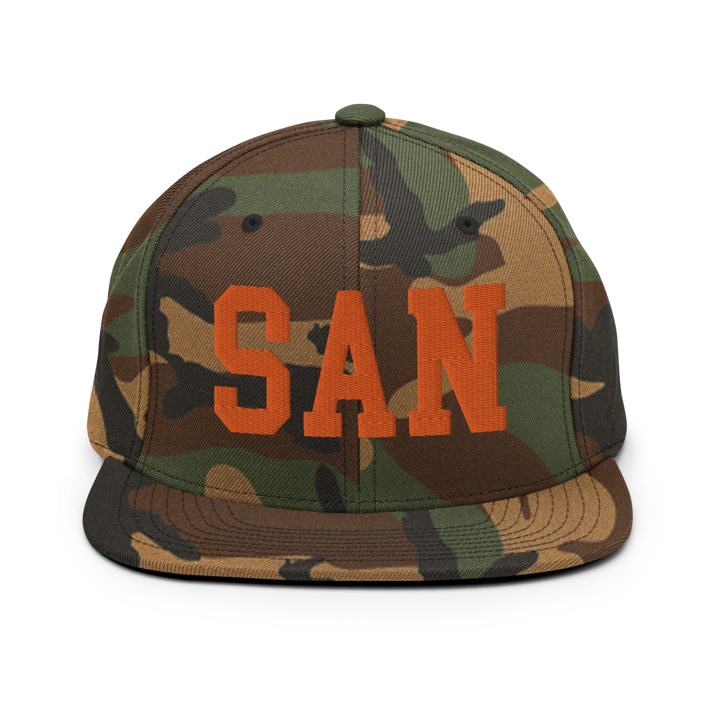 College-Style Classic Snapback Hat • Orange • SAN San Diego • YHM Designs - Image 30