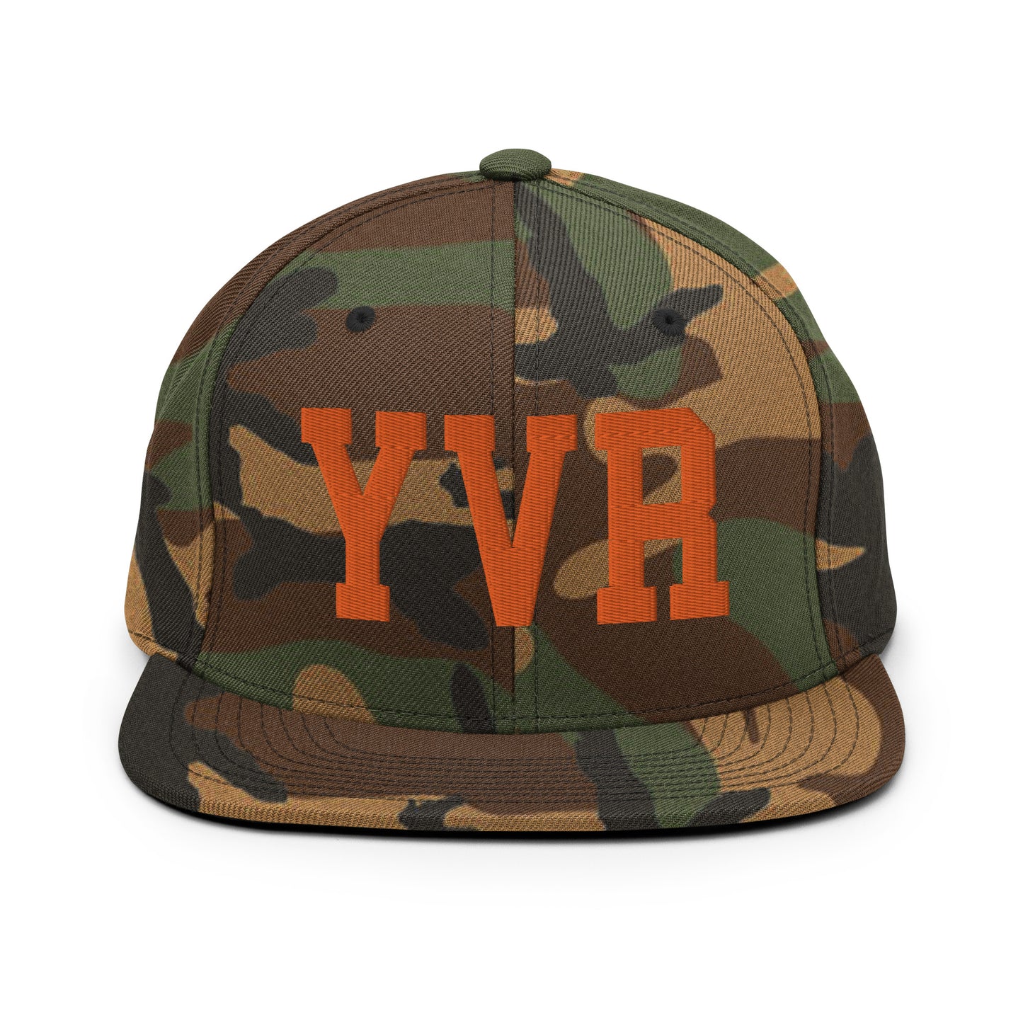 College-Style Classic Snapback Hat • Orange • YVR Vancouver • YHM Designs - Image 30