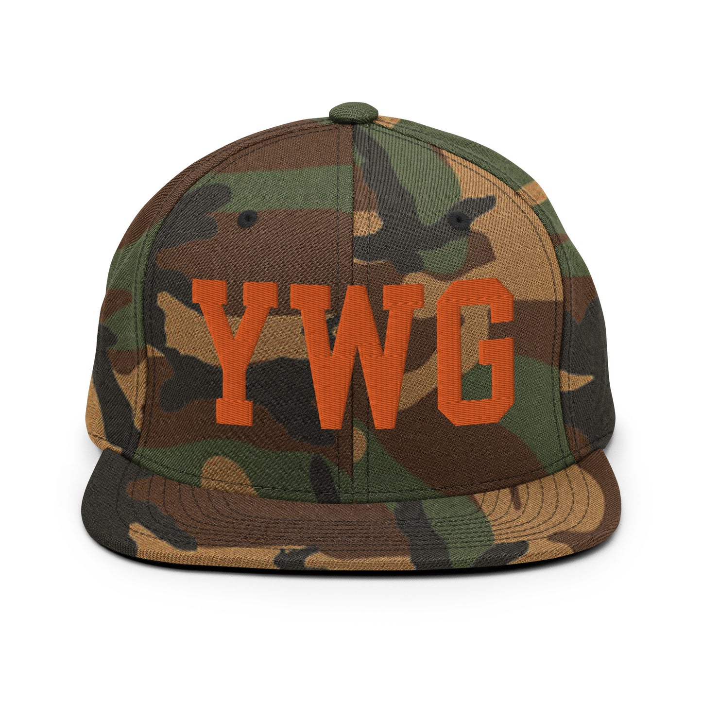 College-Style Classic Snapback Hat • Orange • YWG Winnipeg • YHM Designs - Image 30