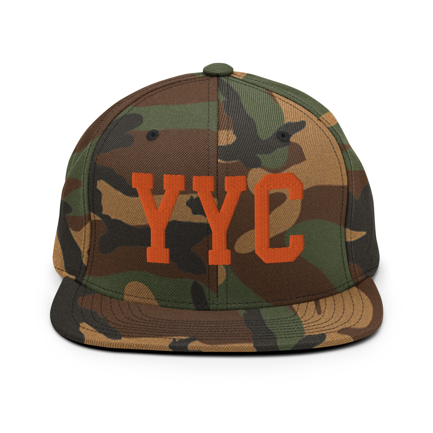 College-Style Classic Snapback Hat • Orange • YYC Calgary • YHM Designs - Image 30