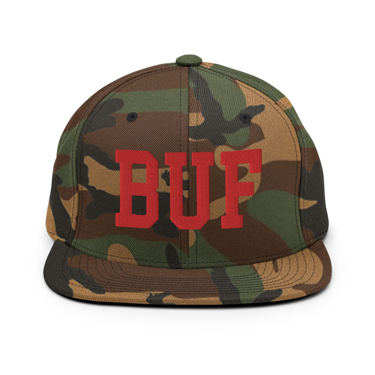 College-Style Classic Snapback Hat • Red • BUF Buffalo • YHM Designs - Image 27