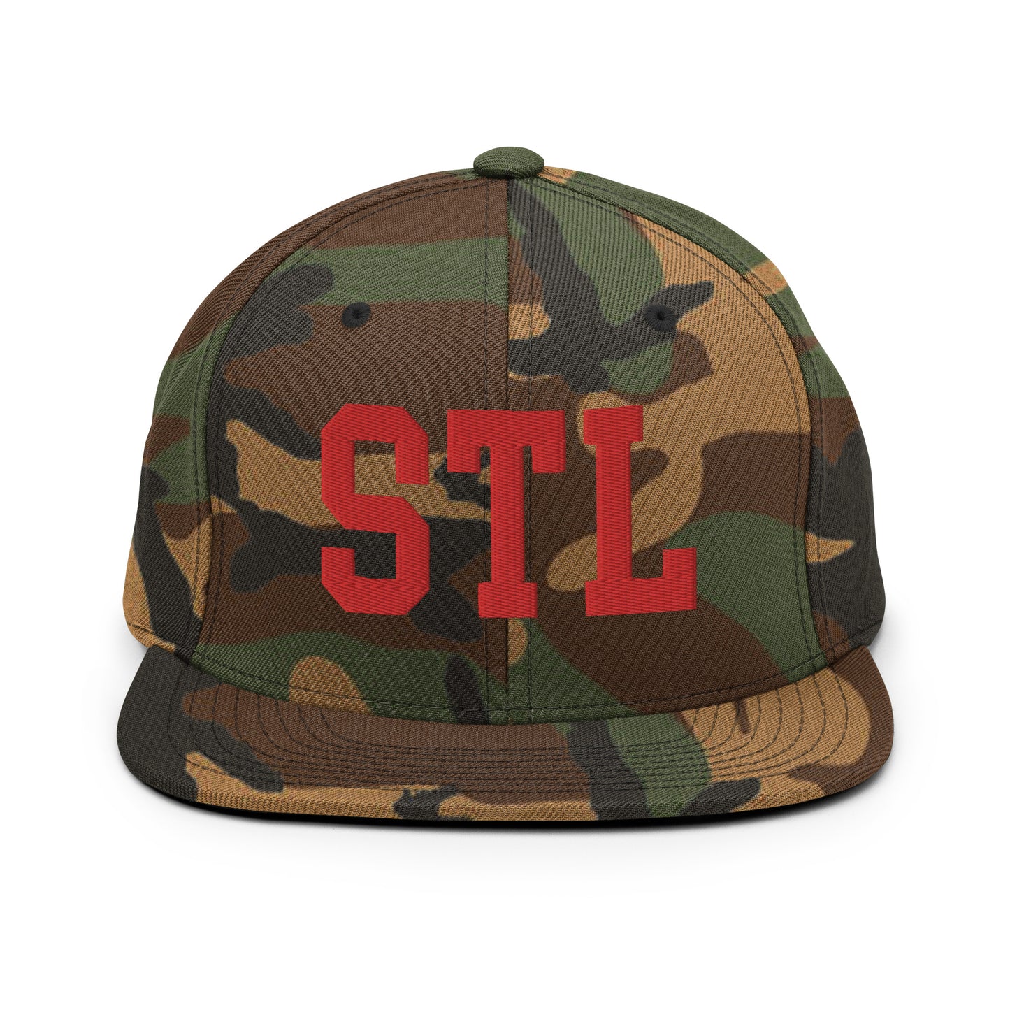 College-Style Classic Snapback Hat • Red • STL St. Louis • YHM Designs - Image 27