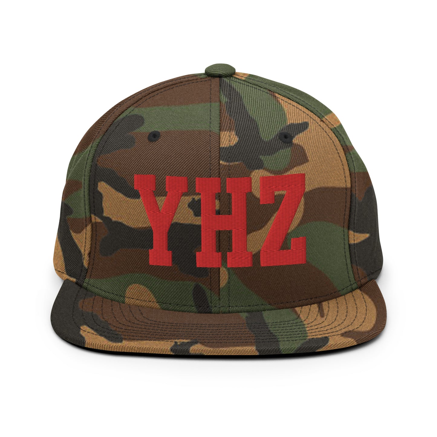 College-Style Classic Snapback Hat • Red • YHZ Halifax Souvenir • YHM Designs - Image 27