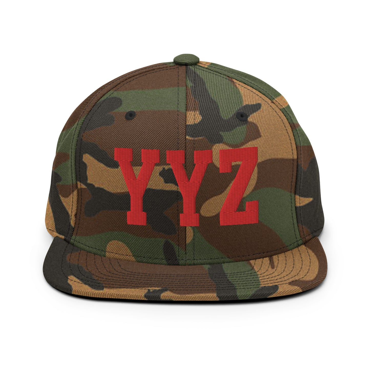 College-Style Classic Snapback Hat • Red • YYZ Toronto • YHM Designs - Image 27