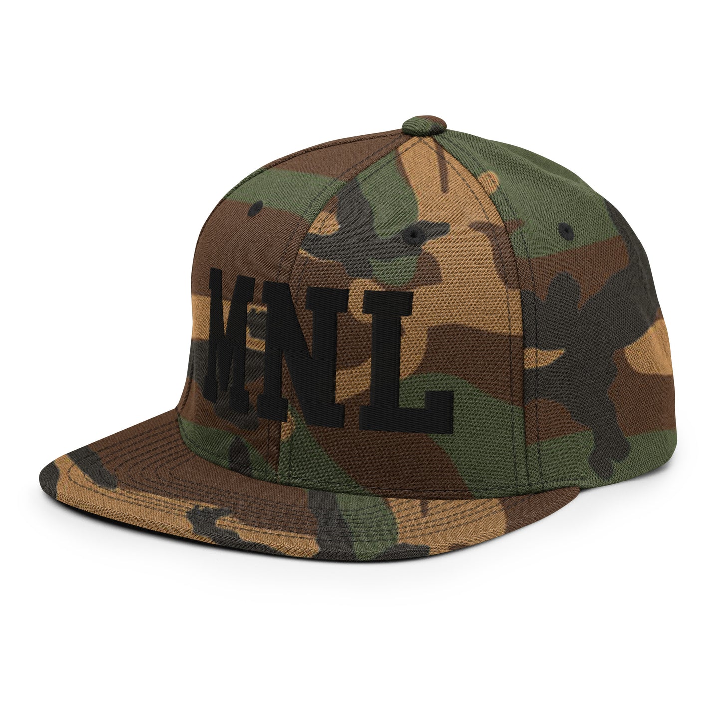 College-Style Classic Snapback Hat • Black • MNL Manila • YHM Designs - Image 13