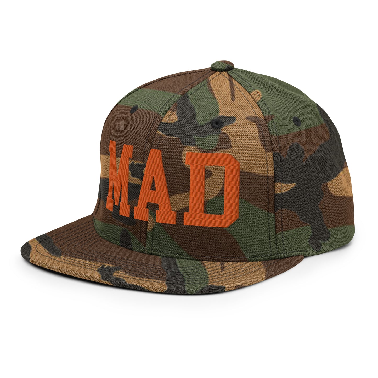 College-Style Classic Snapback Hat • Orange • MAD Madrid • YHM Designs - Image 32