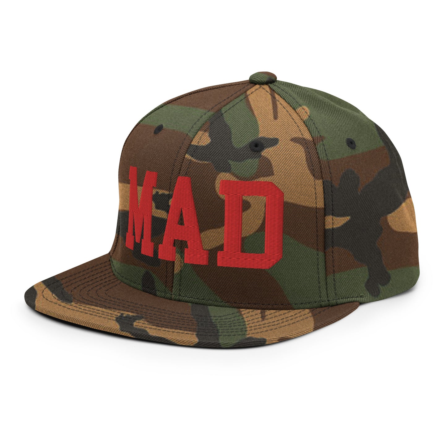 College-Style Classic Snapback Hat • Red • MAD Madrid • YHM Designs - Image 29