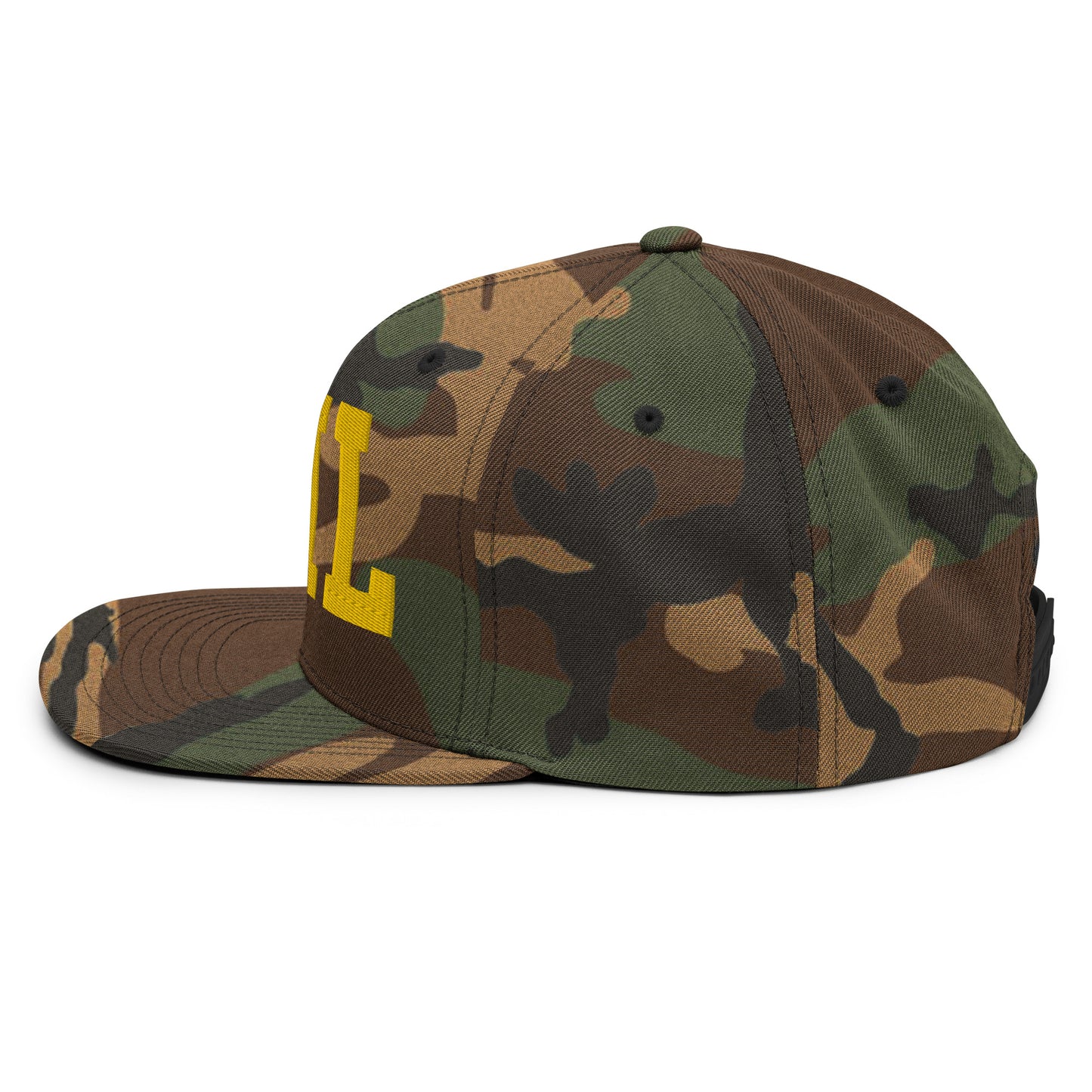College-Style Classic Snapback Hat • Gold • MNL Manila • YHM Designs - Image 25