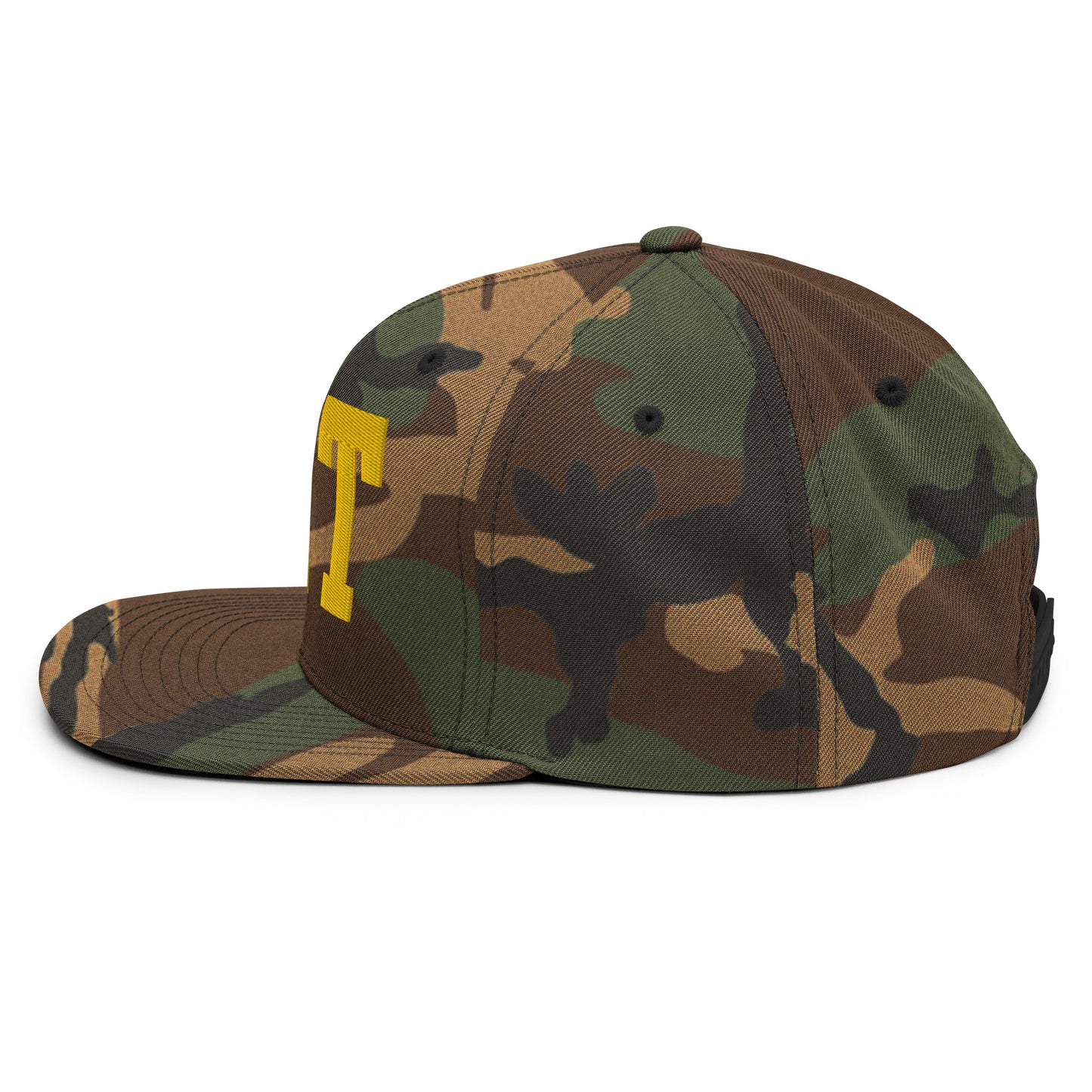 College-Style Classic Snapback Hat • Gold • SAT San Antonio • YHM Designs - Image 25