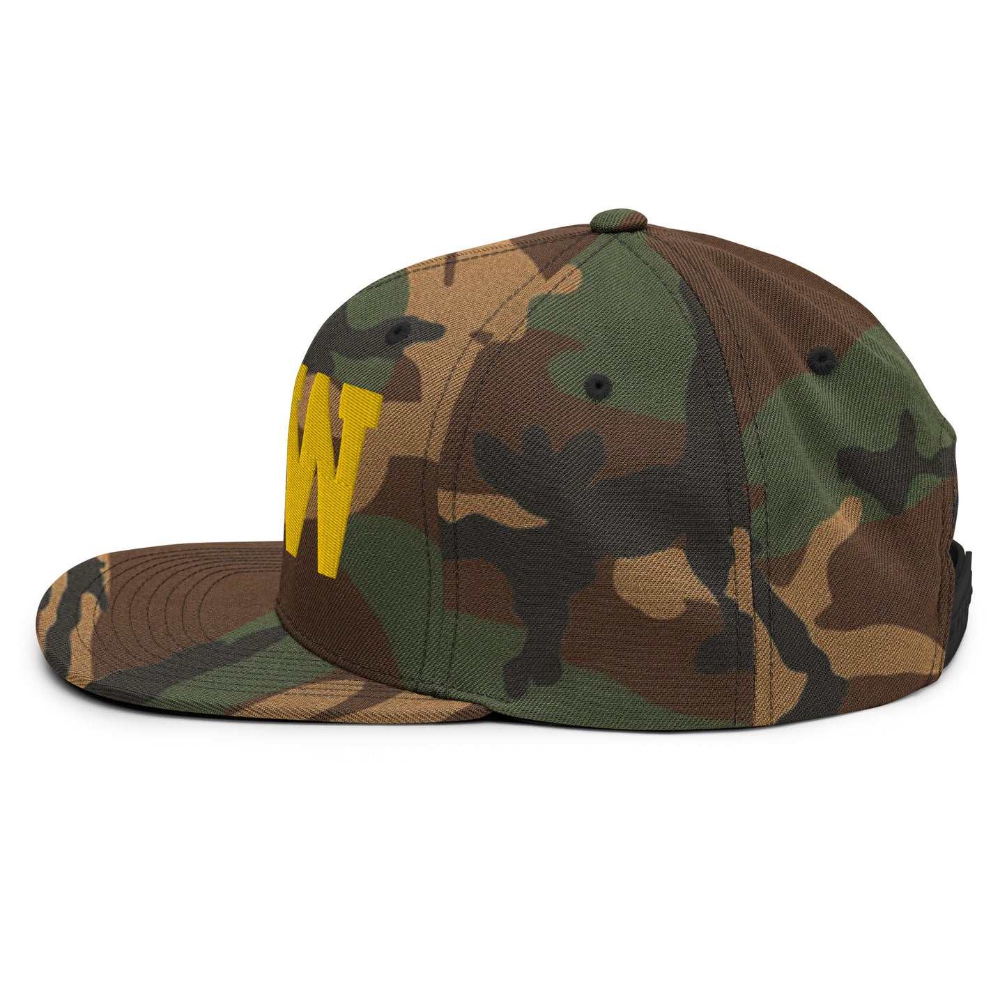 College-Style Classic Snapback Hat • Gold • YLW Kelowna • YHM Designs - Image 25