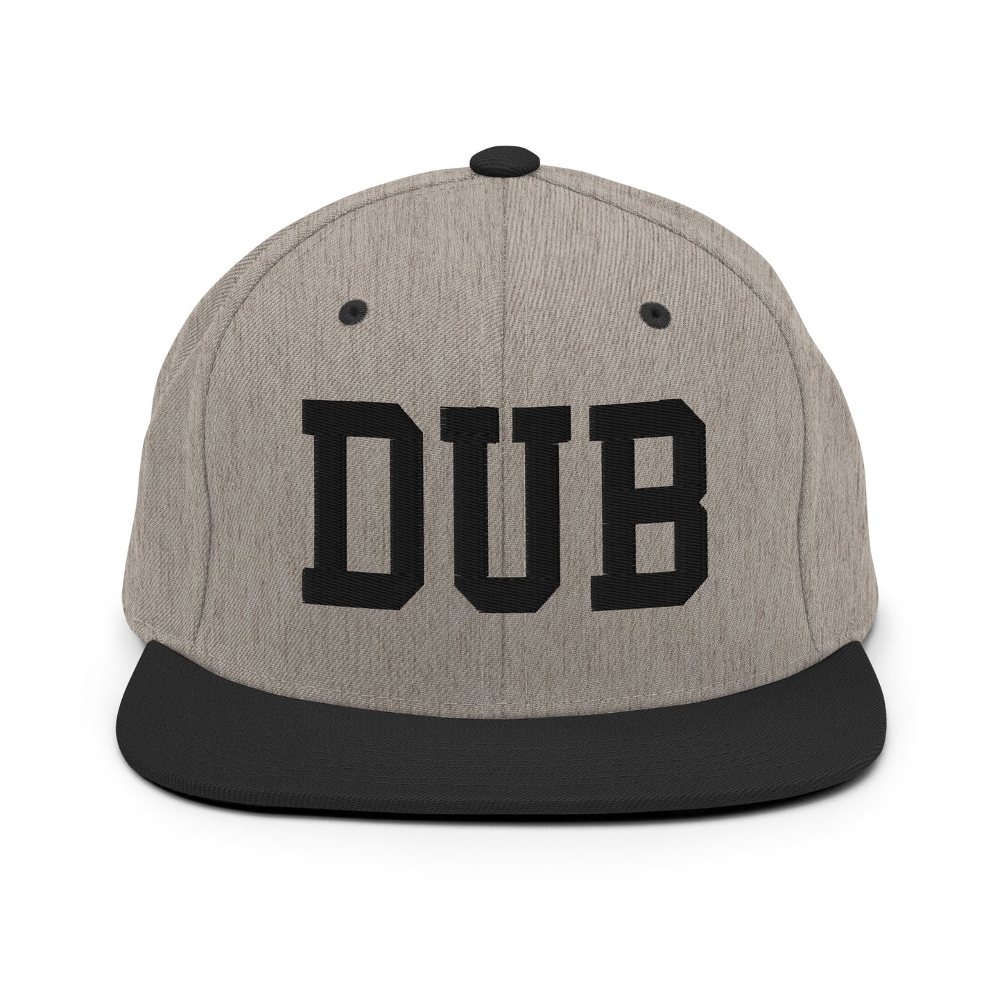 College-Style Classic Snapback Hat • Black • DUB Dublin Souvenir • YHM Designs - Image 23