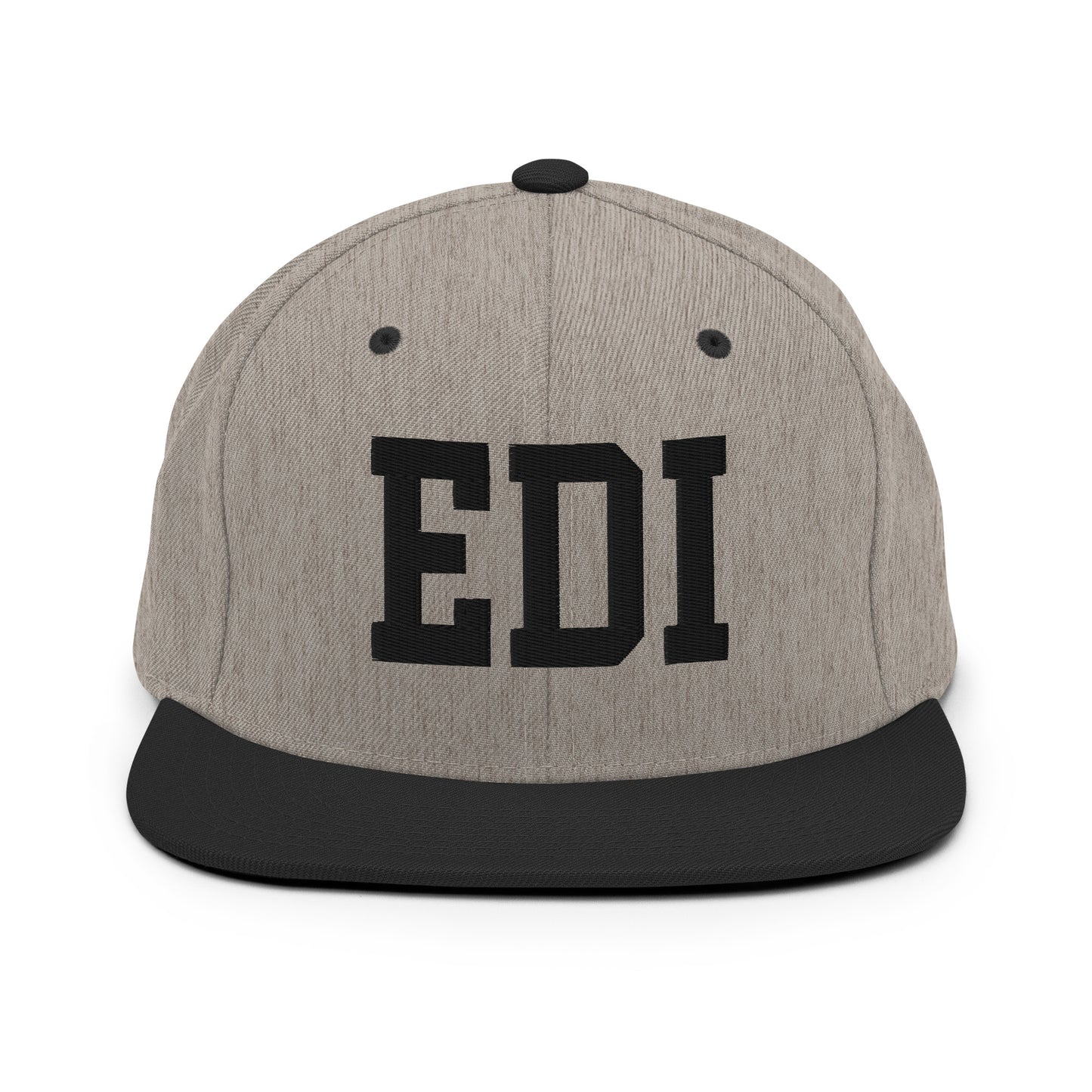 College-Style Classic Snapback Hat • Black • EDI Edinburgh Souvenir • YHM Designs - Image 23