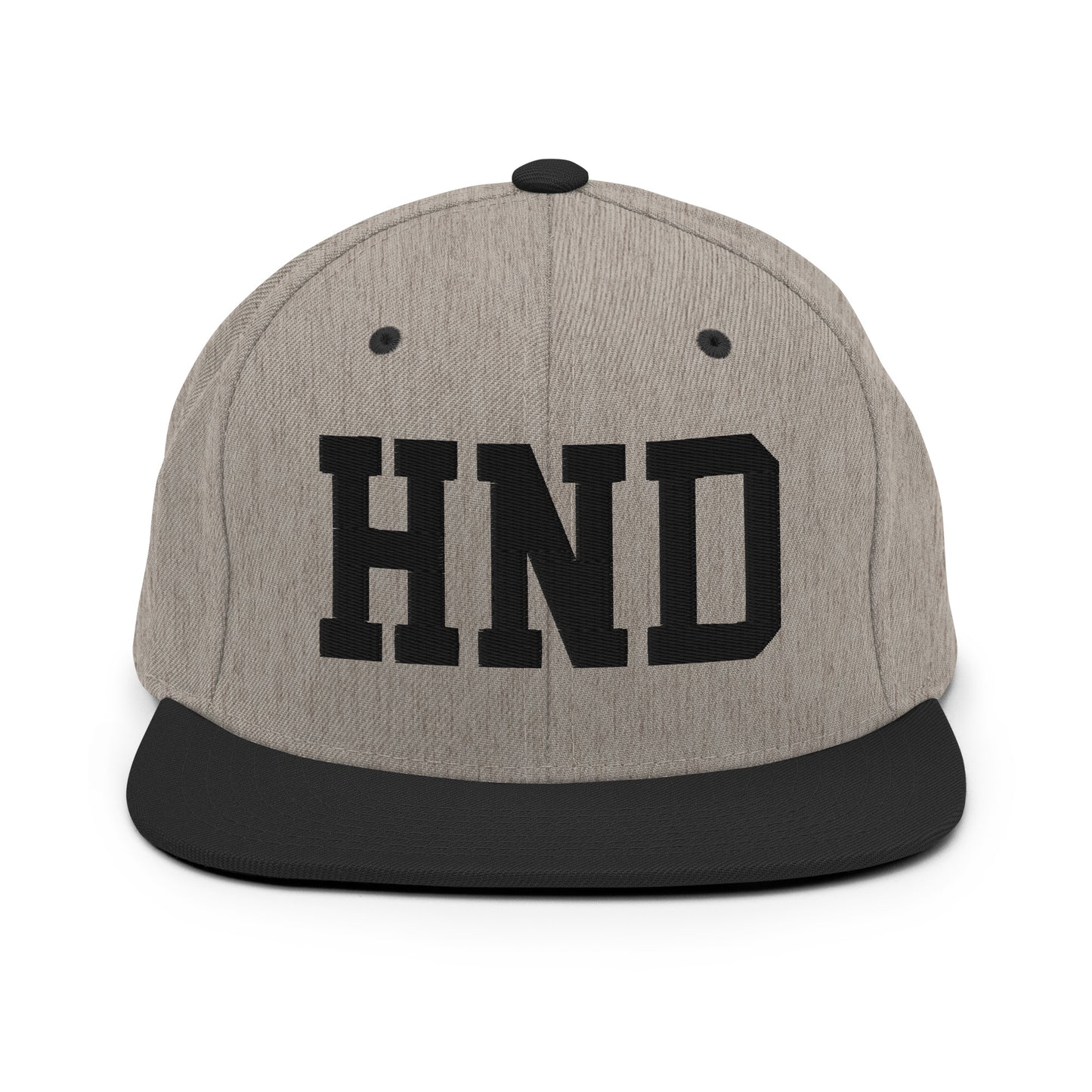 College-Style Classic Snapback Hat • Black • HND Tokyo Souvenir • YHM Designs - Image 23