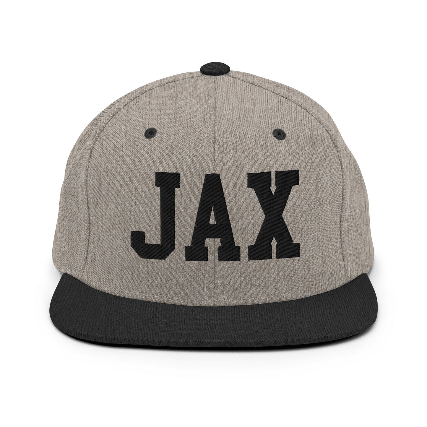 College-Style Classic Snapback Hat • Black • JAX Jacksonville Souvenir • YHM Designs - Image 23