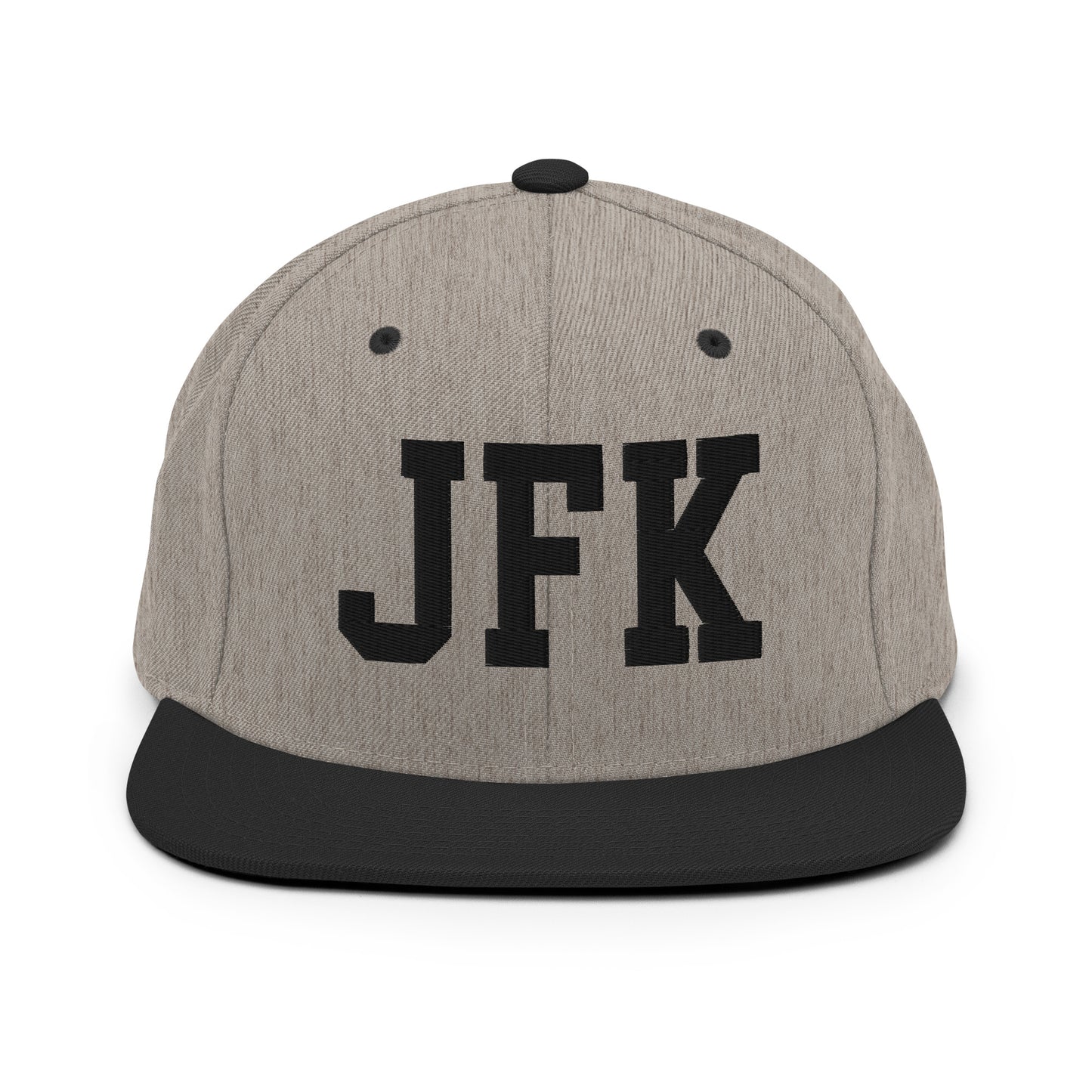 College-Style Classic Snapback Hat • Black • JFK New York City Souvenir • YHM Designs - Image 23