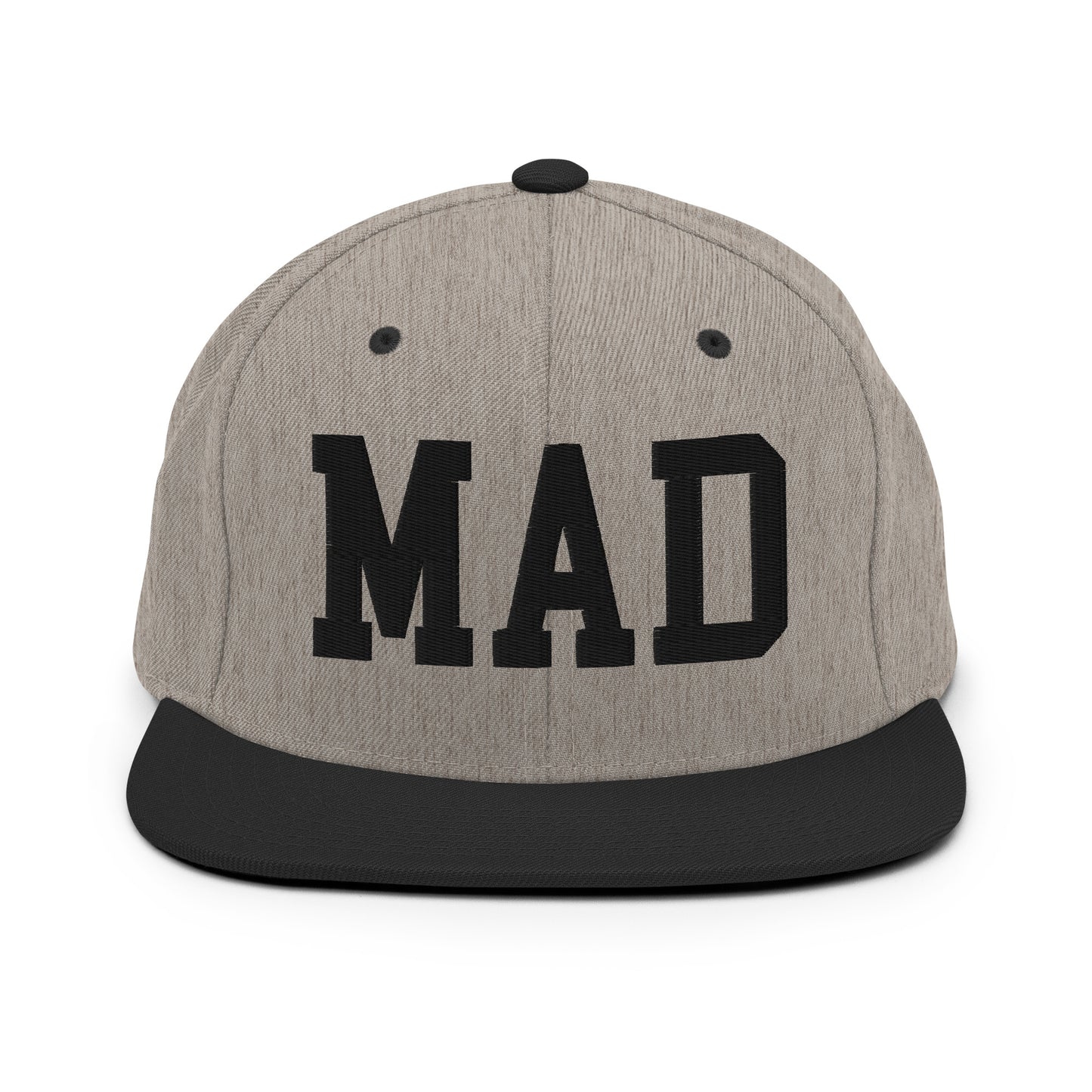 College-Style Classic Snapback Hat • Black • MAD Madrid • YHM Designs - Image 23
