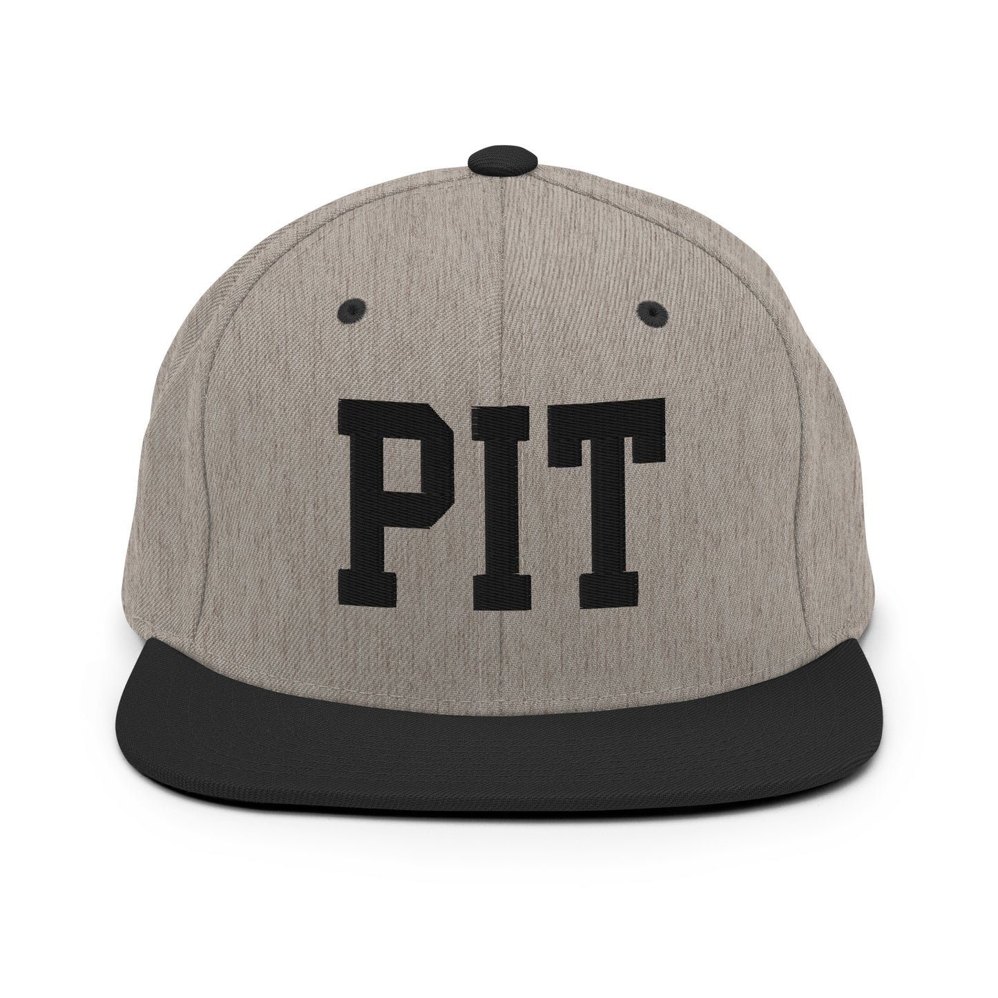 College-Style Classic Snapback Hat • Black • PIT Pittsburgh Souvenir • YHM Designs - Image 23