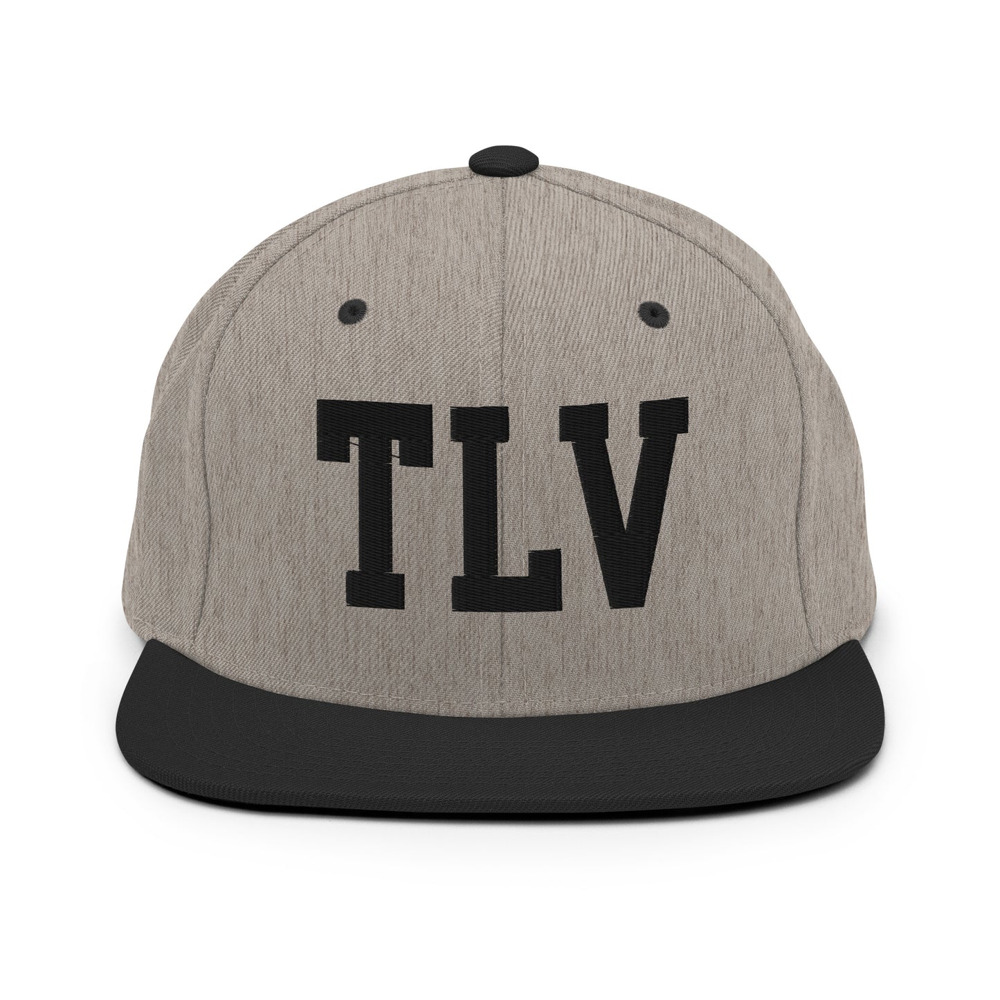 College-Style Classic Snapback Hat • Black • TLV Tel Aviv • YHM Designs - Image 23