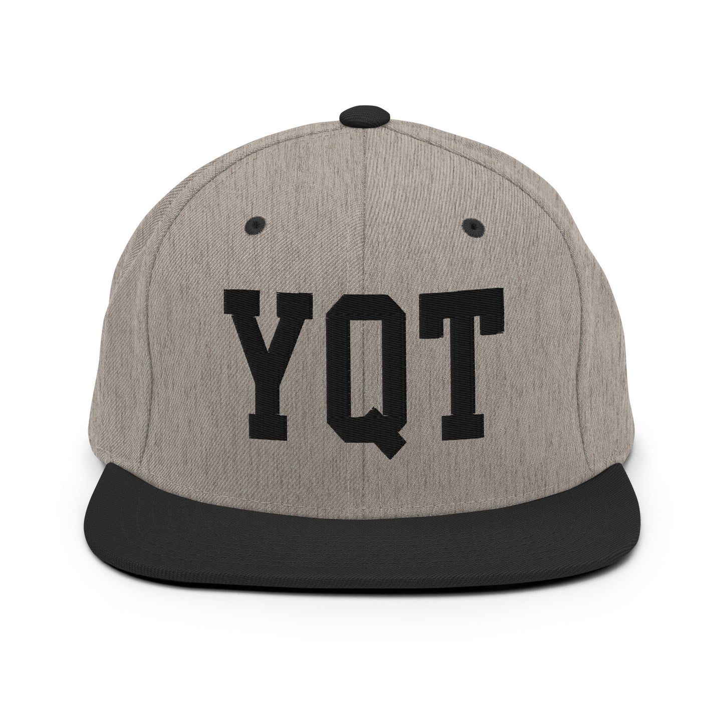 College-Style Classic Snapback Hat • Black • YQT Thunder Bay Souvenir • YHM Designs - Image 23