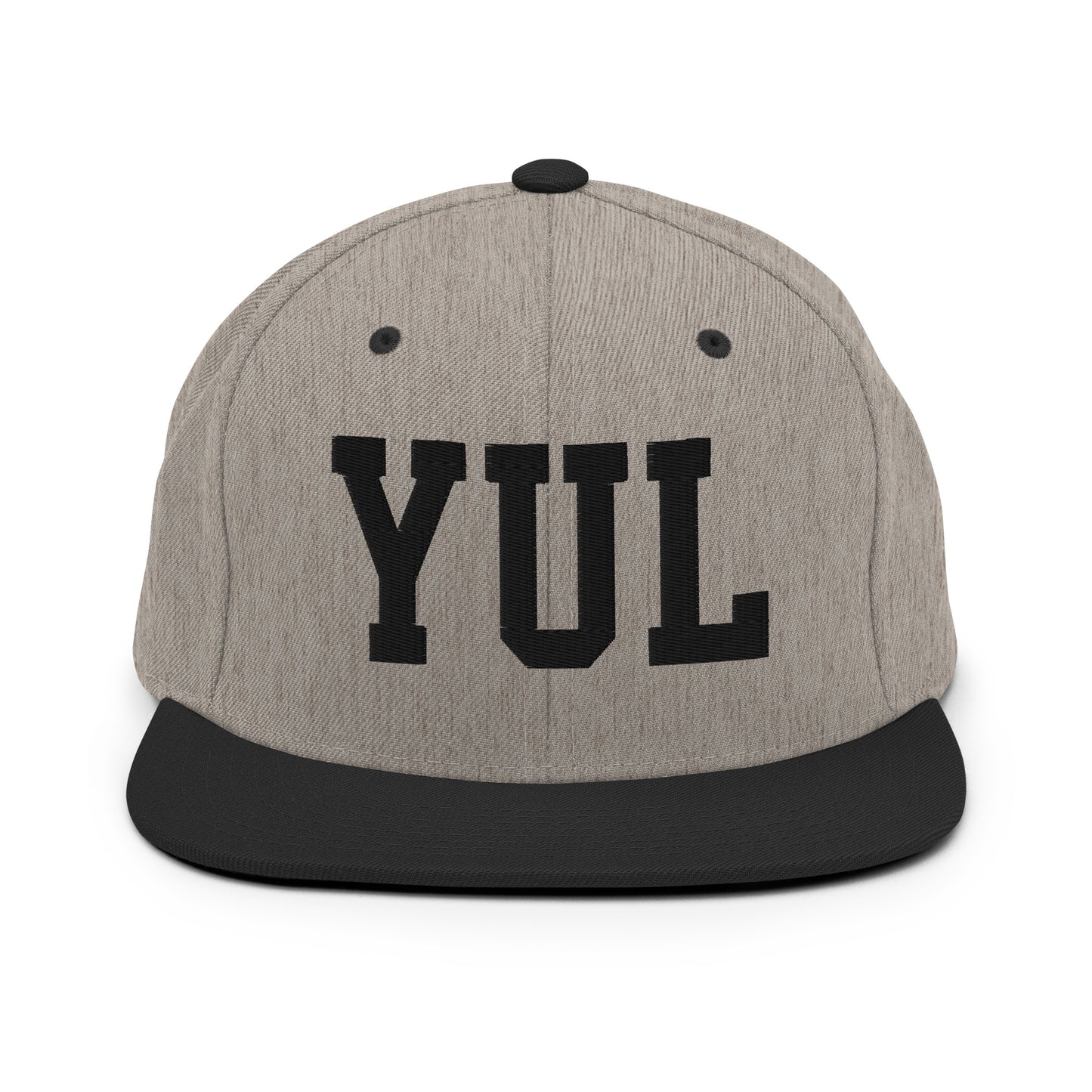 College-Style Classic Snapback Hat • Black • YUL Montreal Souvenir • YHM Designs - Image 23