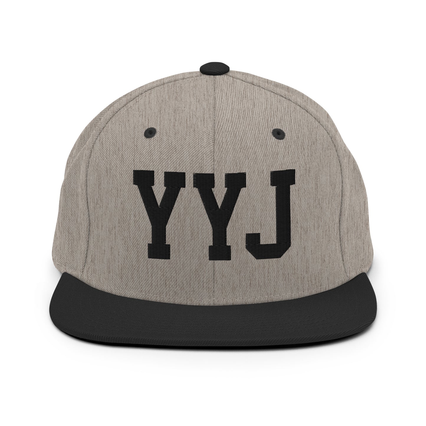 College-Style Classic Snapback Hat • Black • YYJ Victoria • YHM Designs - Image 23
