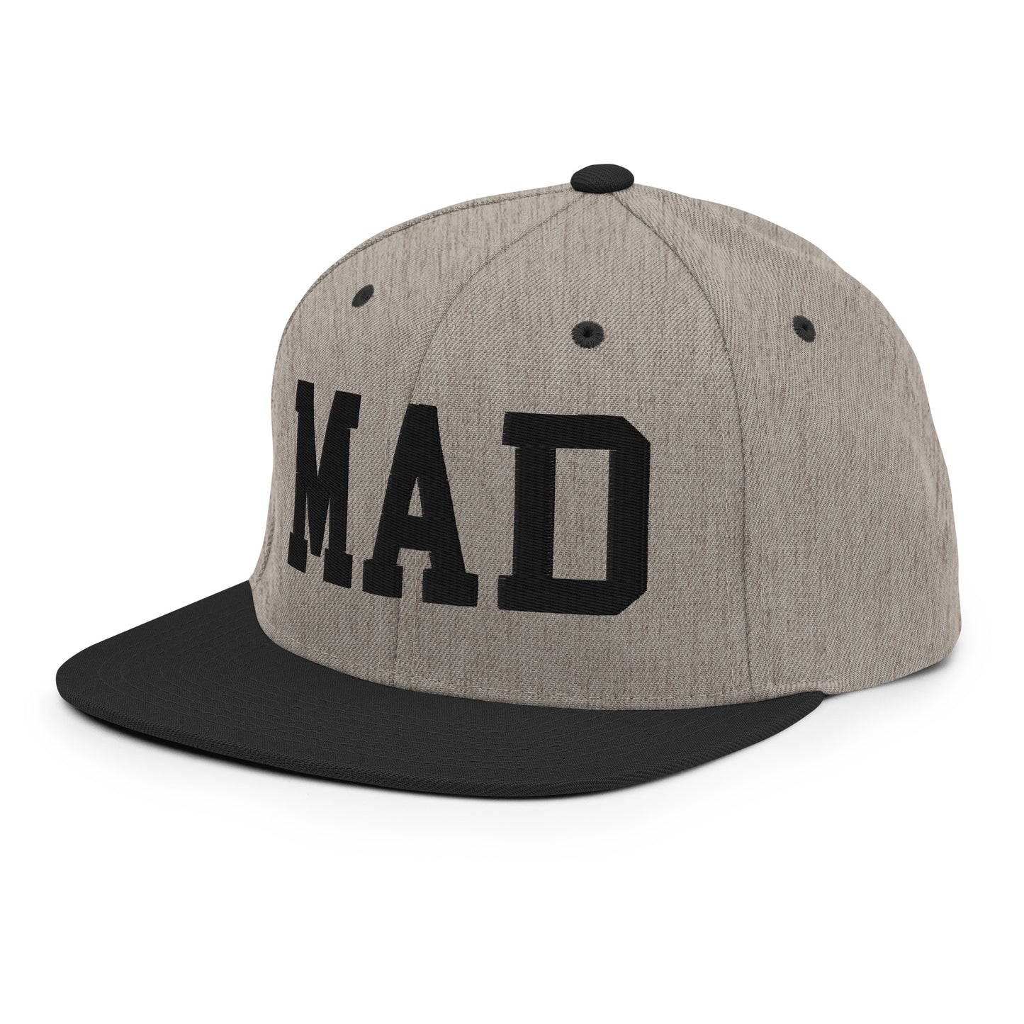 College-Style Classic Snapback Hat • Black • MAD Madrid • YHM Designs - Image 25