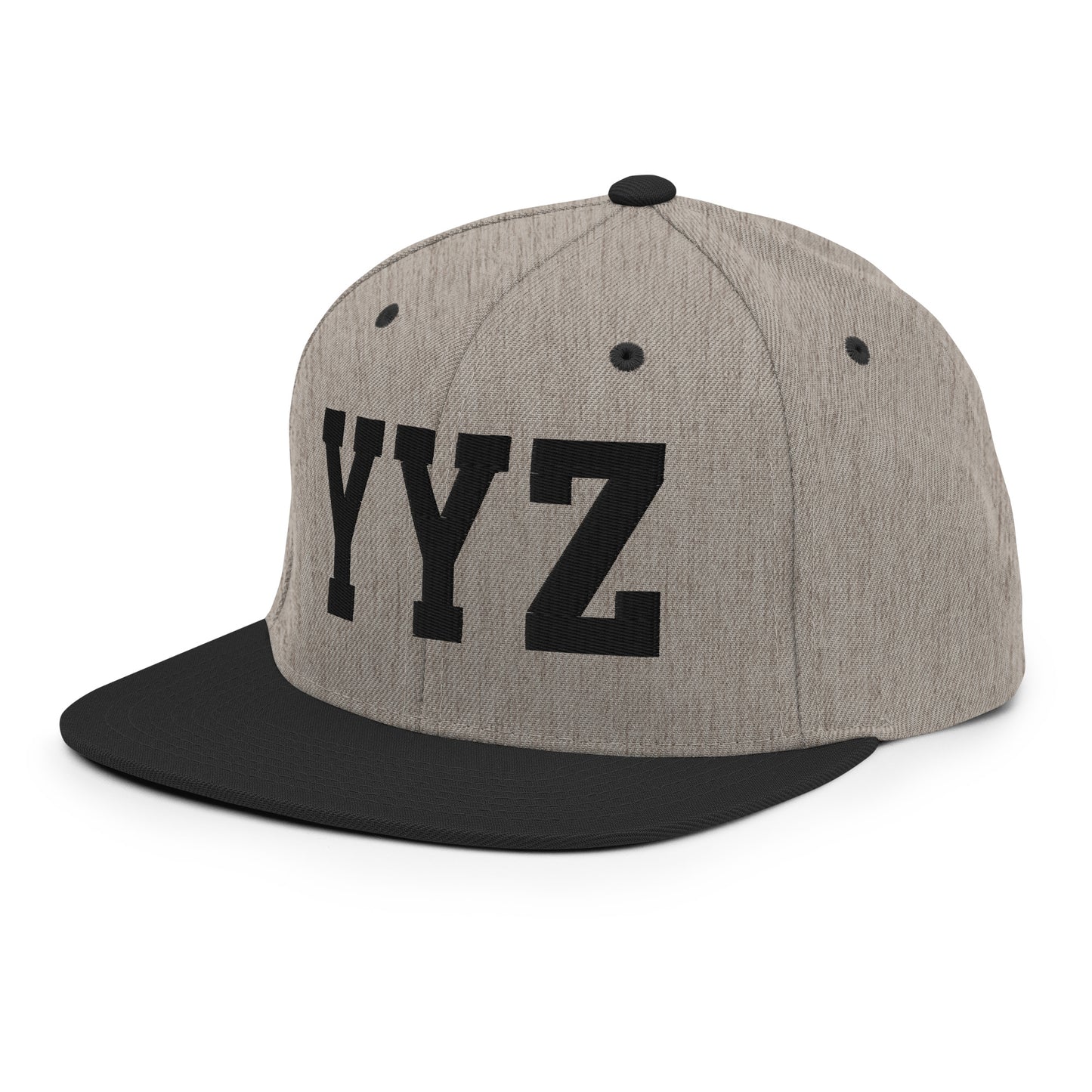 College-Style Classic Snapback Hat • Black • YYZ Toronto Souvenir • YHM Designs - Image 25