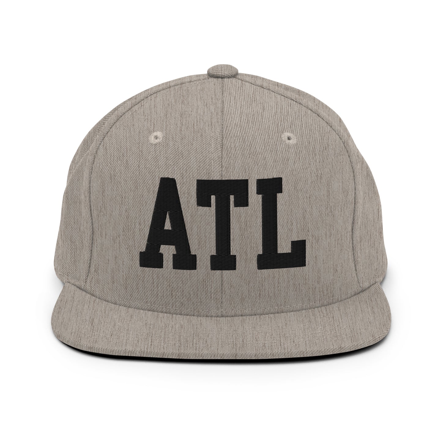 College-Style Classic Snapback Hat • Black • ATL Atlanta Souvenir • YHM Designs - Image 27