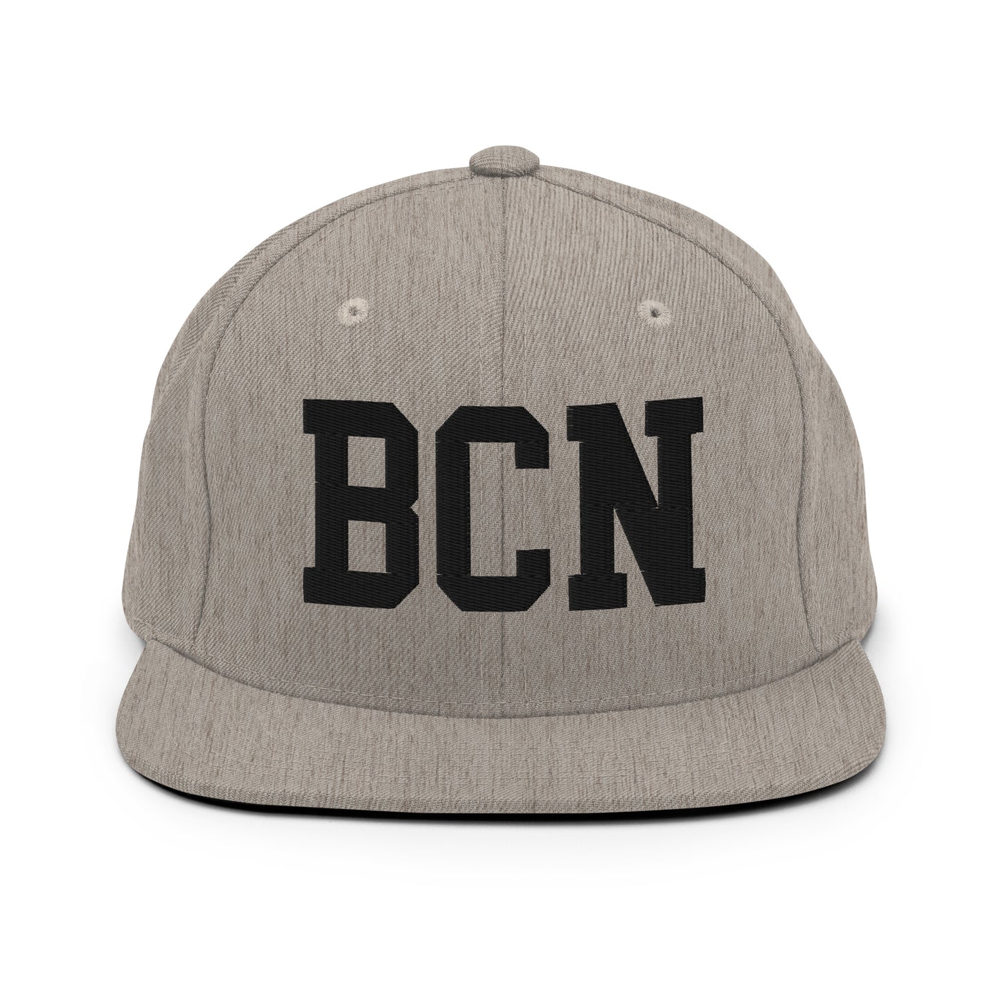 College-Style Classic Snapback Hat • Black • BCN Barcelona Souvenir • YHM Designs - Image 27