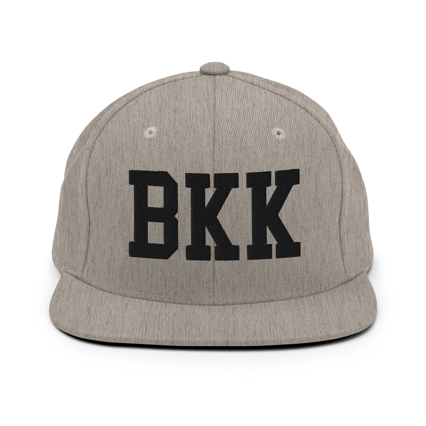 College-Style Classic Snapback Hat • Black • BKK Bangkok Souvenir • YHM Designs - Image 27